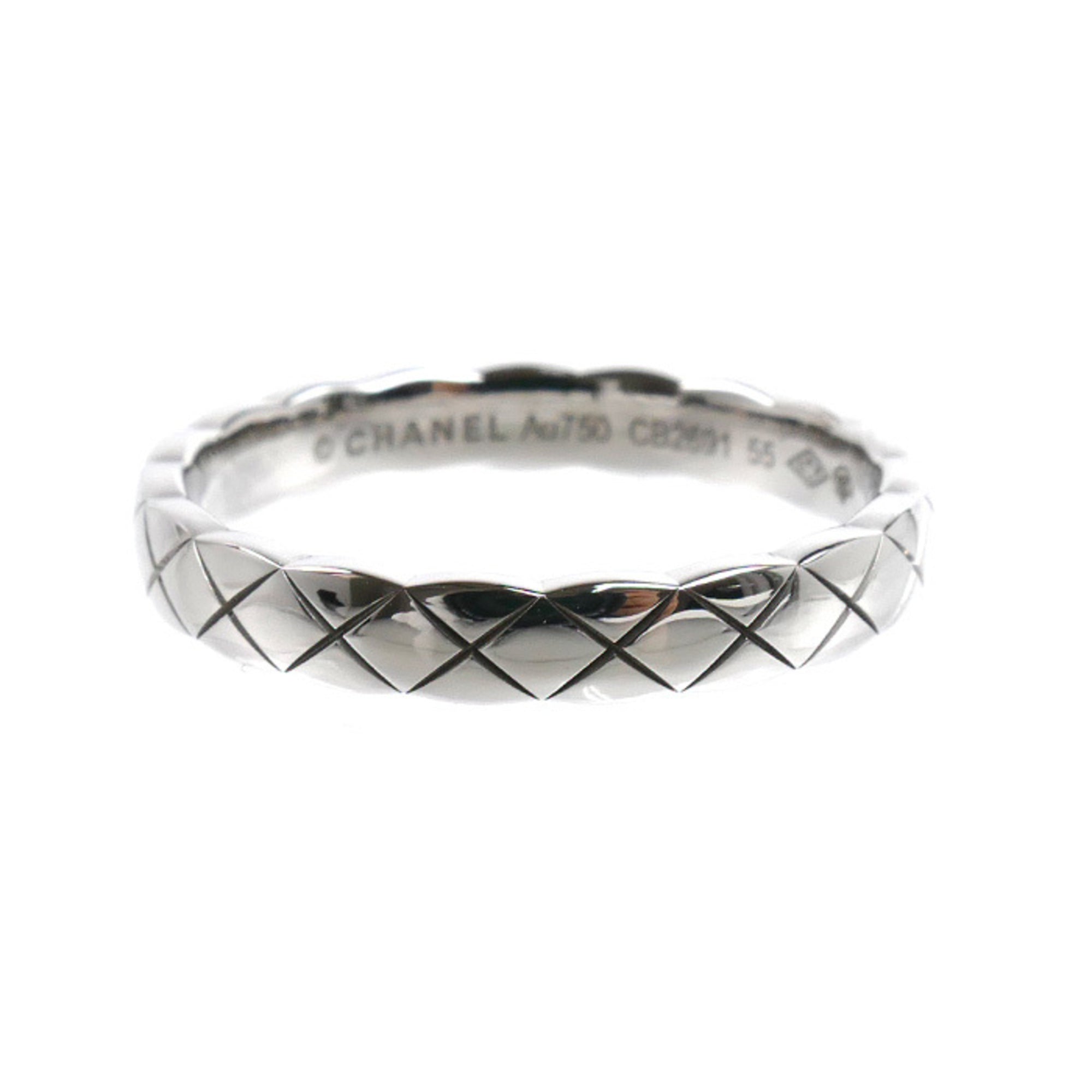 Chanel White Gold (18K) Band Ring (Pre-Owned)