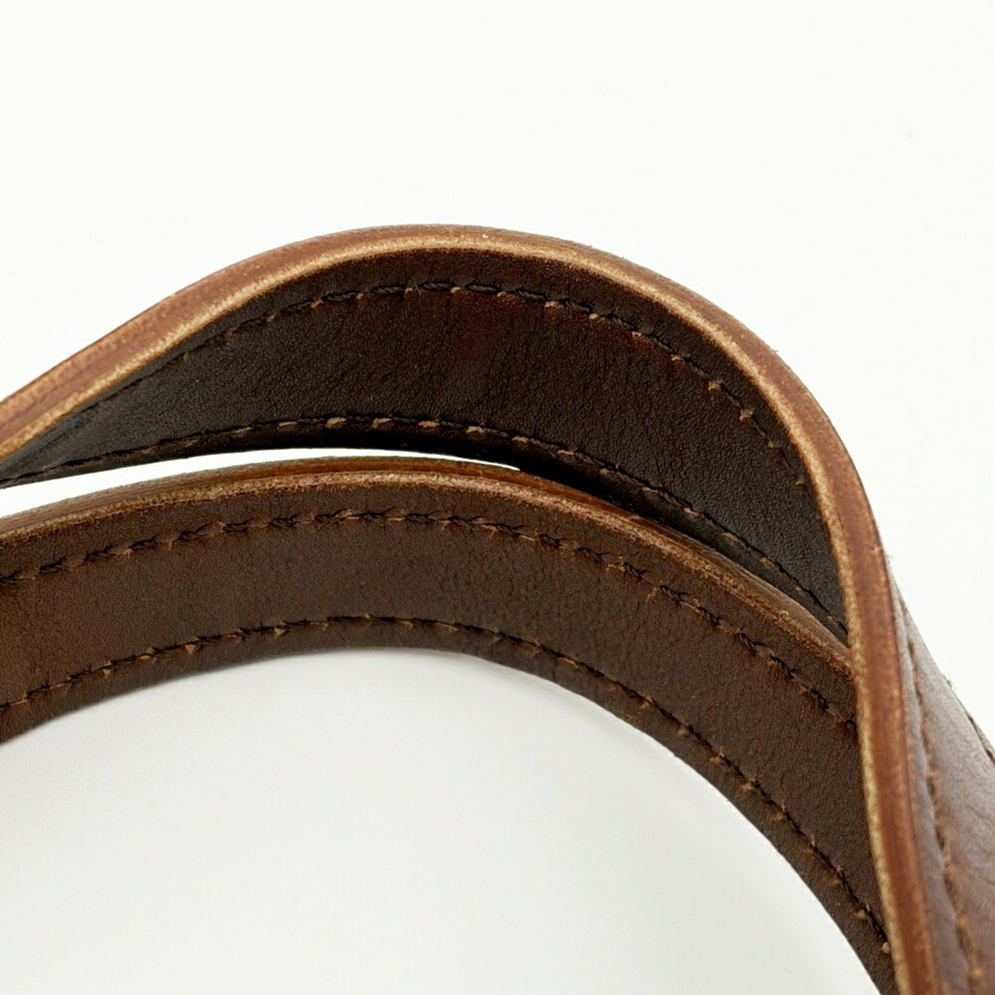 Gucci Brown Leather Handbag (Pre-Owned)