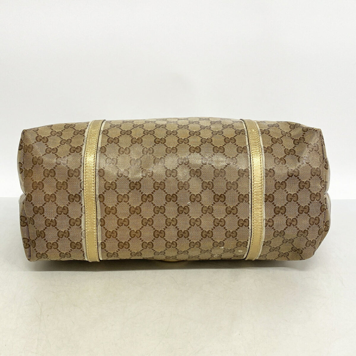 Gucci Brown Coated Canvas Tote Bag (Pre-Owned)