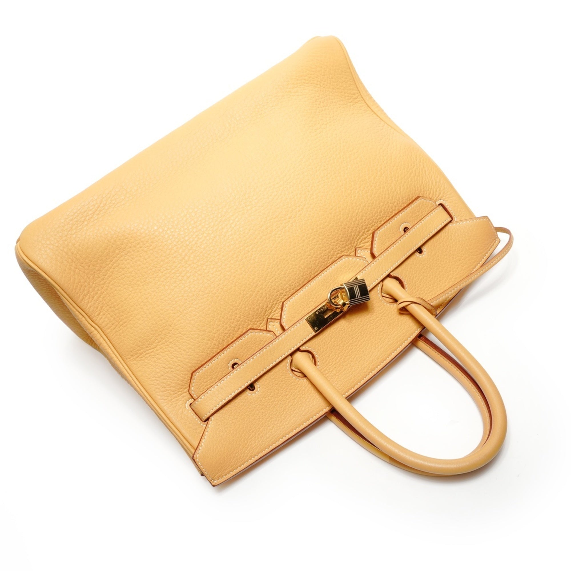 Hermes Birkin Natural Sable Yellow Togo Leather Handbag (Pre-Owned)
