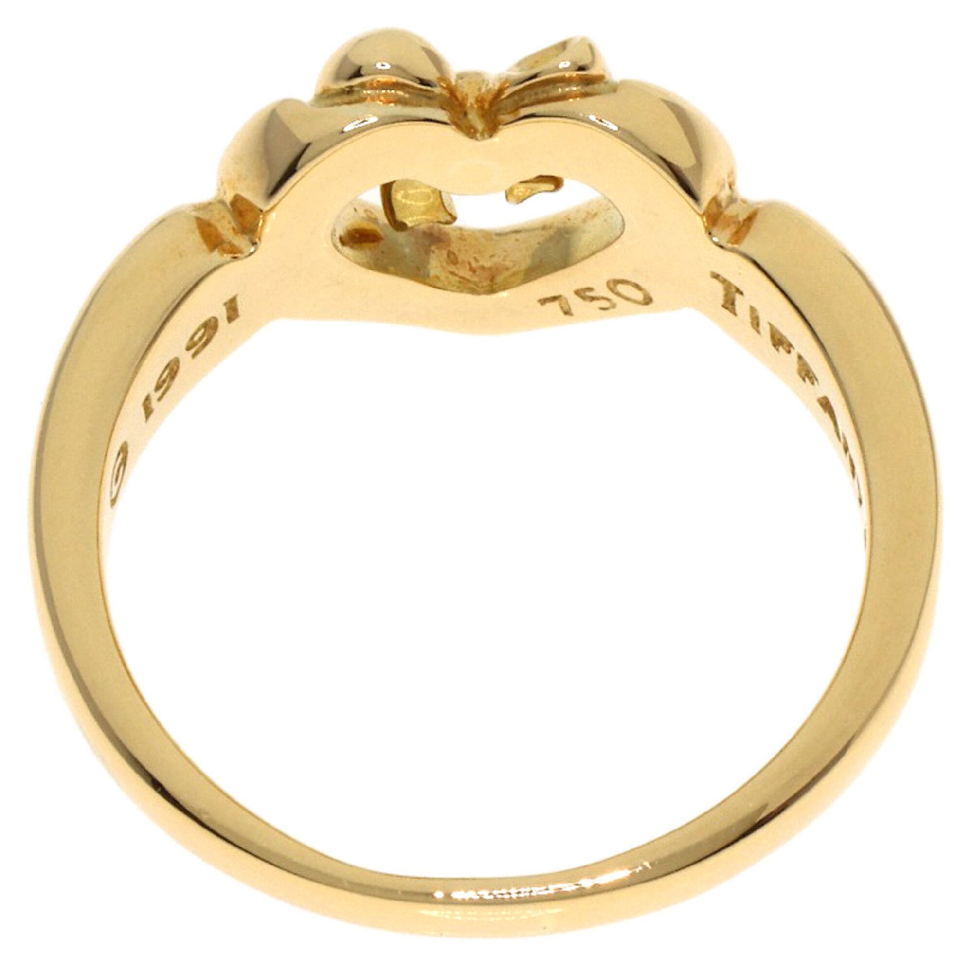 Tiffany Heart Yellow Gold (18K) Band Ring (Pre-Owned)