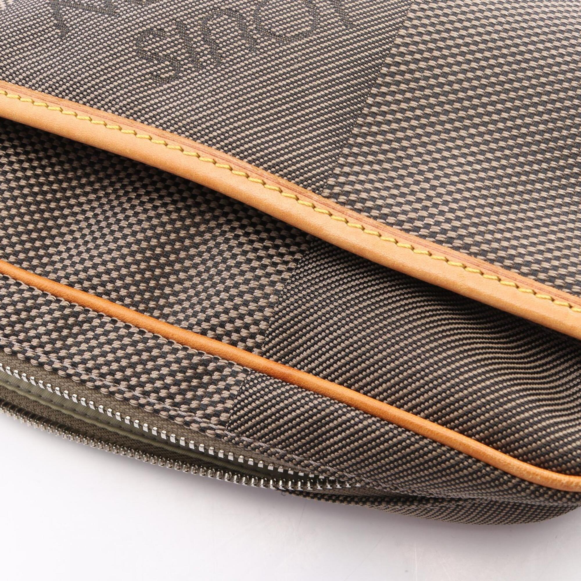 Louis Vuitton Earth Khaki Damier Geant Leather Nylon Canvas Fanny Pack Handbag (Pre-Owned)