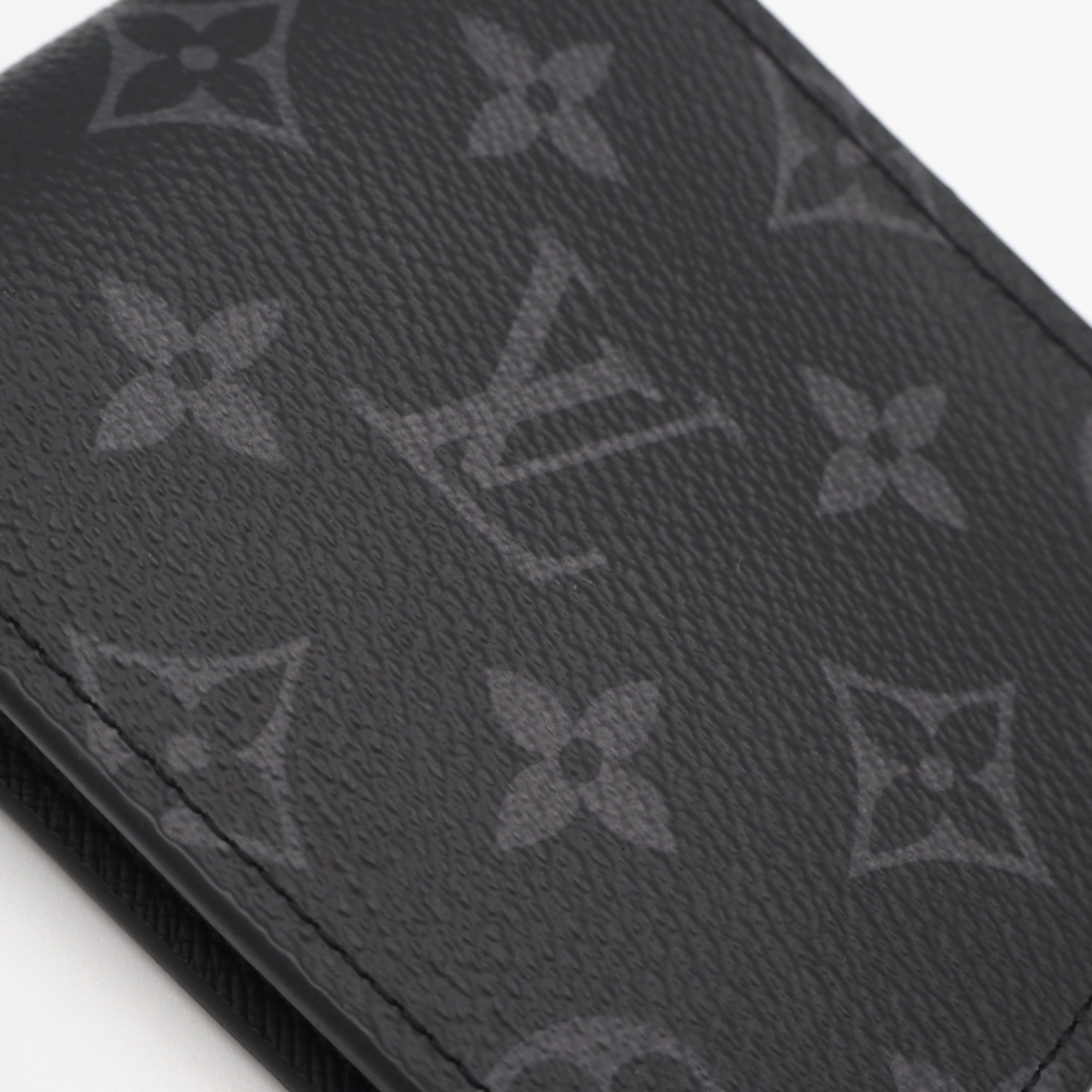 Louis Vuitton Monogram Eclipse Black Gray Coated Canvas Leather Wallet (Bi-Fold) (Pre-Owned)