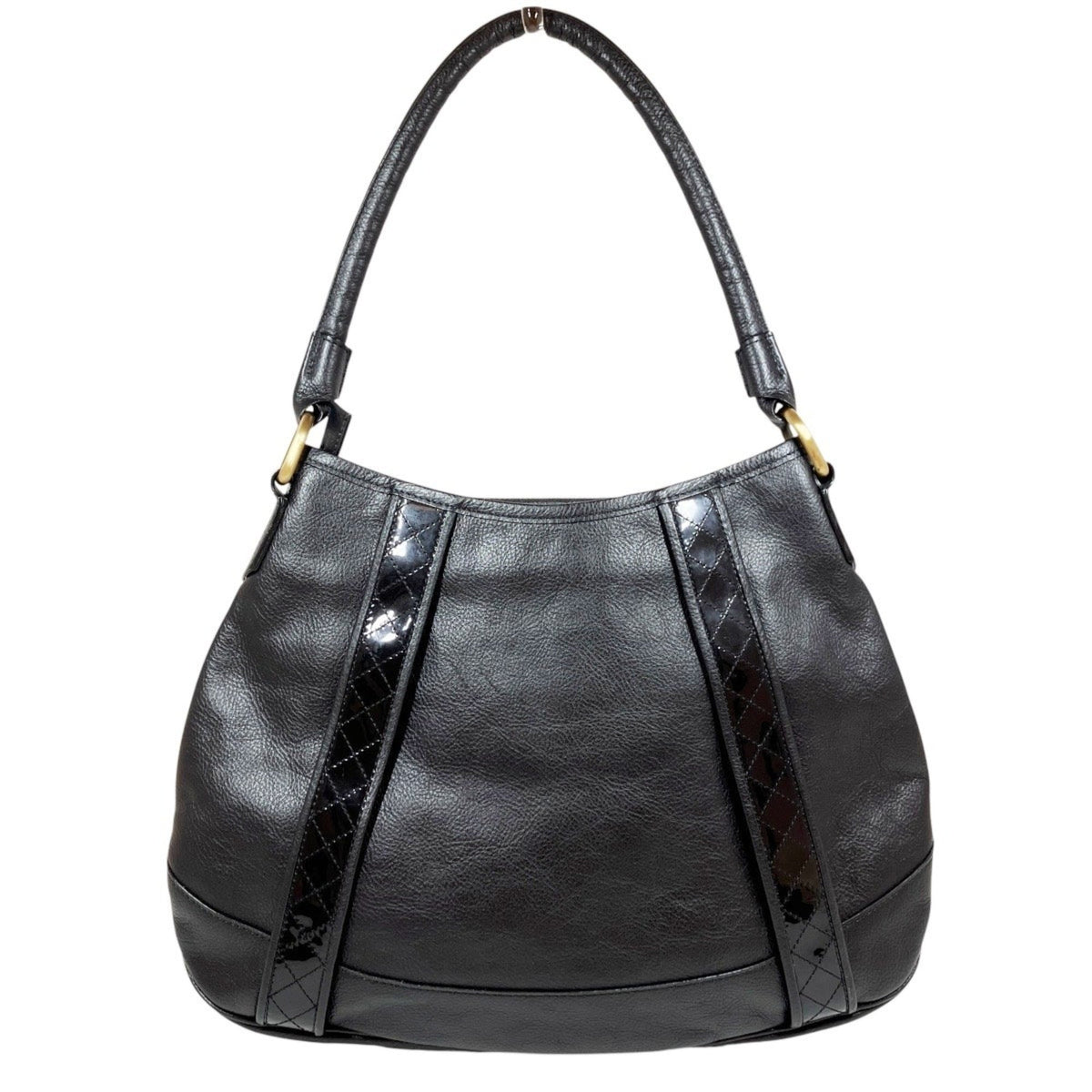 Burberry Black Leather Shoulder Bag (Pre-Owned)
