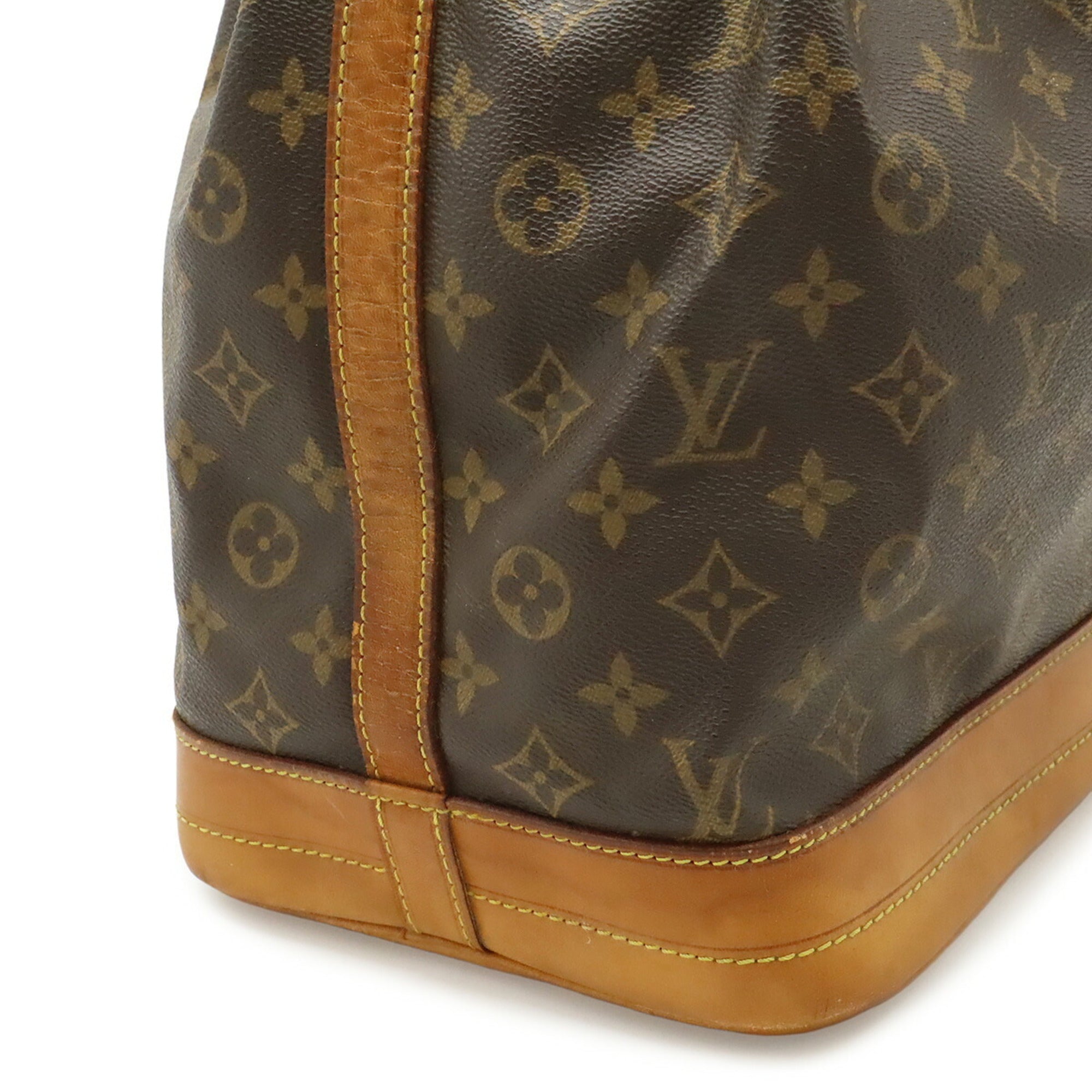 Louis Vuitton Brown White Monogram Shoulder Bag (Pre-Owned)