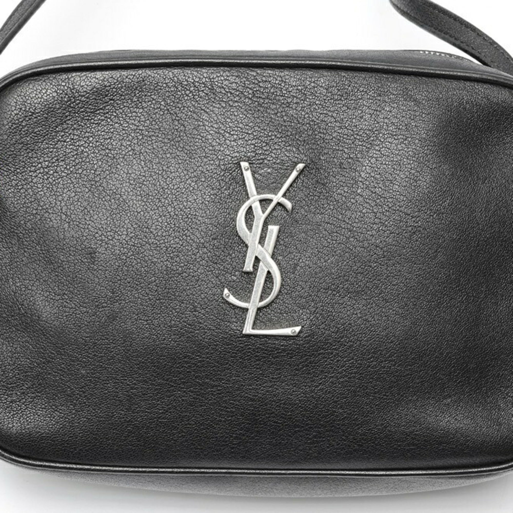 Saint Laurent Black Leather Shoulder Bag (Pre-Owned)