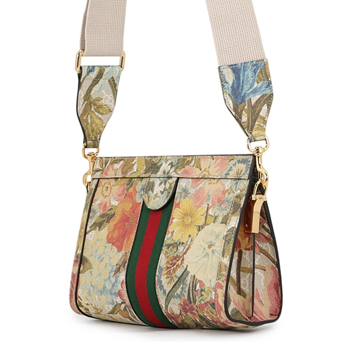 Gucci Flora Multi-Color Canvas Pvc Handbag Shoulder Bag (Pre-Owned)
