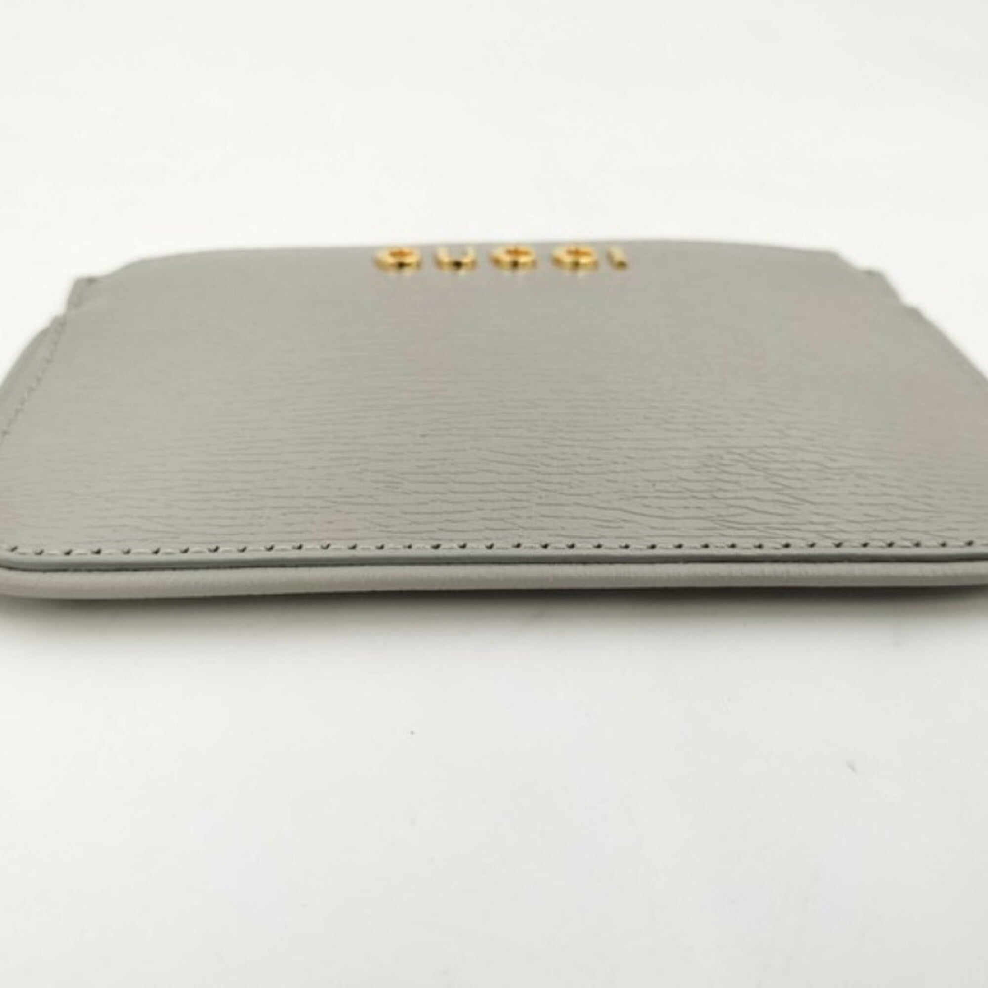 Gucci Gray Leather Coin Purse/Coin Case (Pre-Owned)