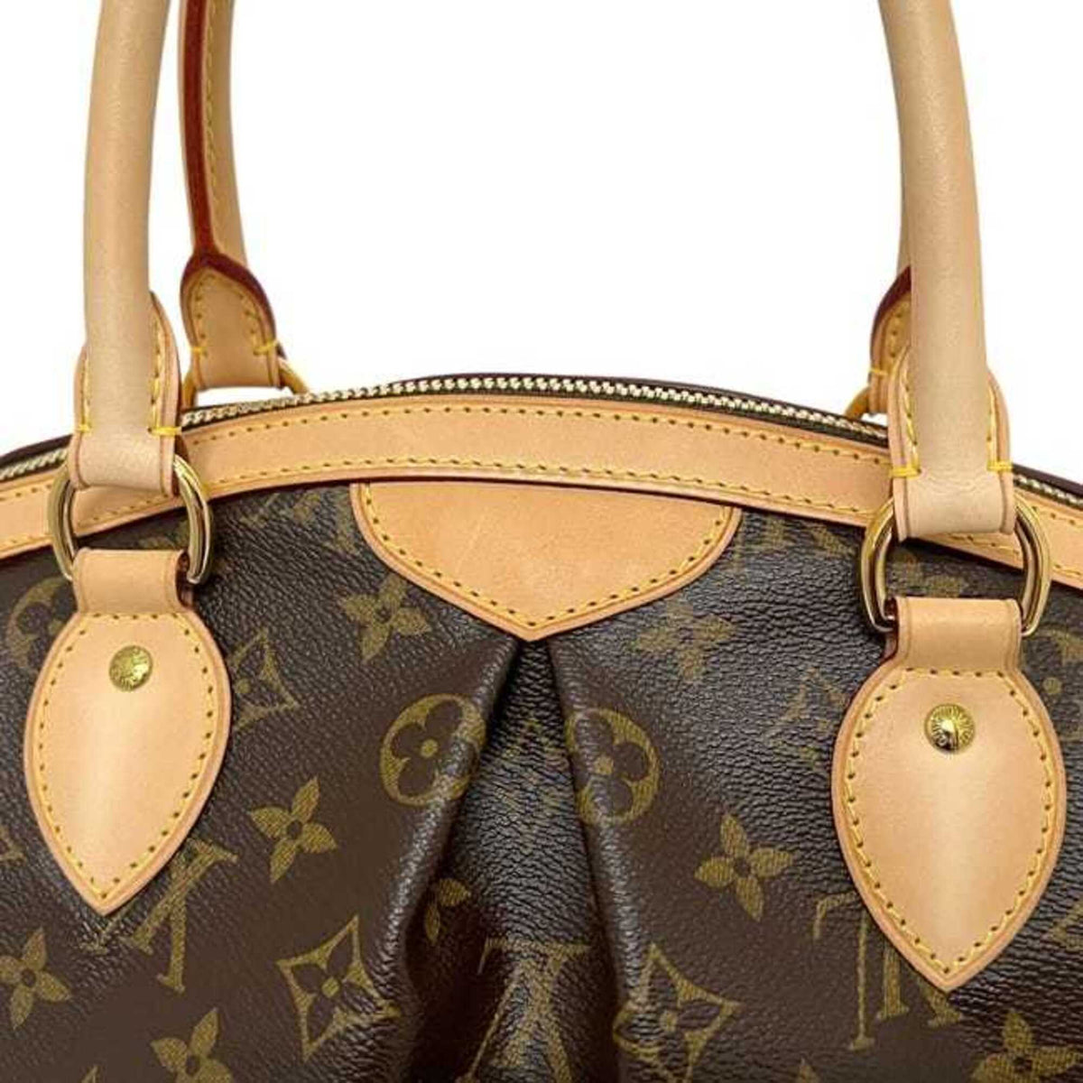 Louis Vuitton Brown Monogram Leather Handbag (Pre-Owned)