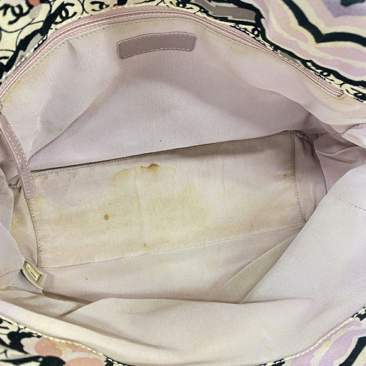 Chanel Gray Multi-Color Canvas Tote Bag (Pre-Owned)