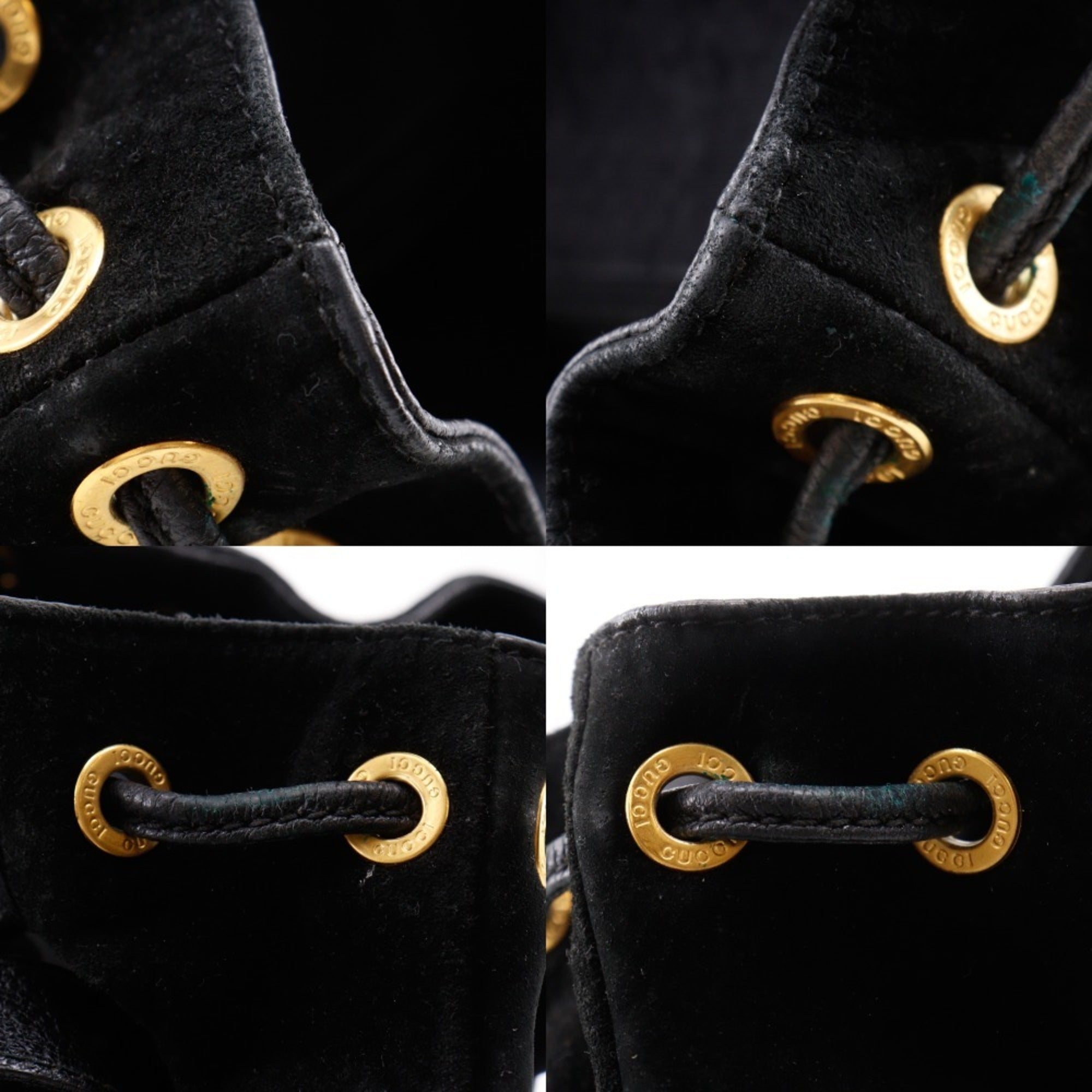 Gucci Black Suede Backpack (Pre-Owned)