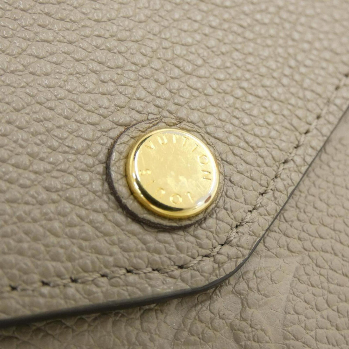 Louis Vuitton Monogram Empreinte Beige Tourterelle Leather Long Wallet (Bi-Fold) (Pre-Owned)