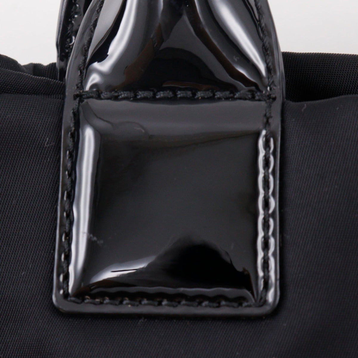 Tory Burch Black Nylon Patent Leather Tote Bag (Pre-Owned)