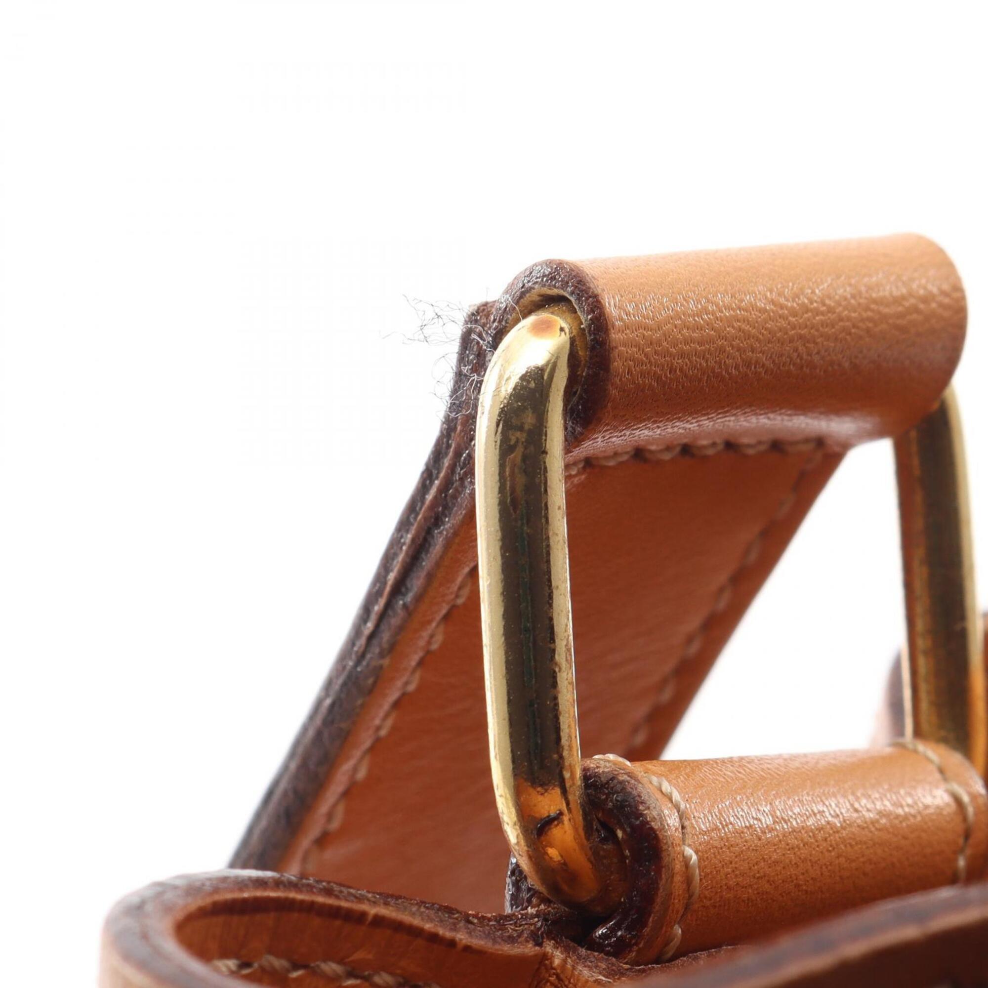 Celine Beige Coated Canvas Leather Handbag Shoulder Bag (Pre-Owned)