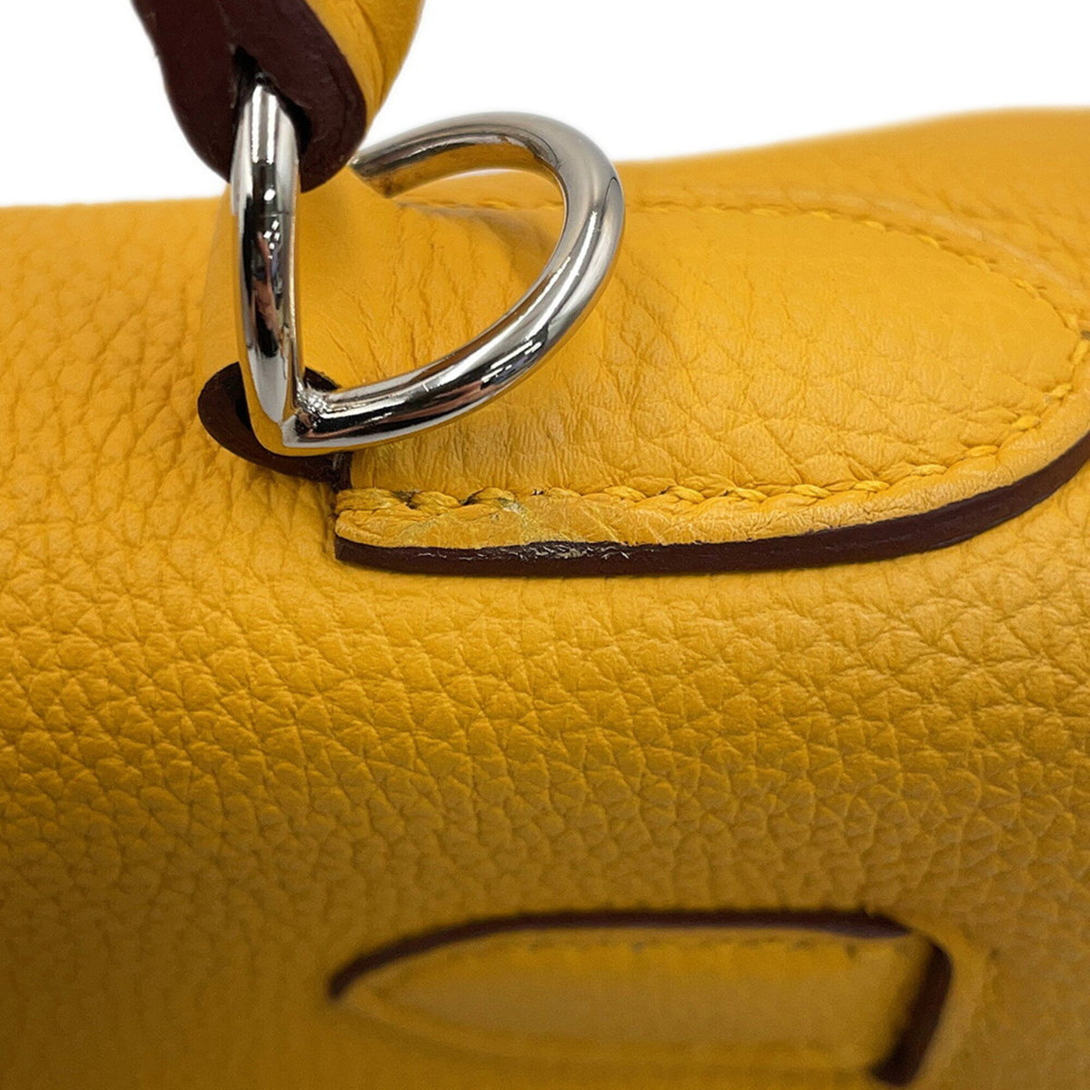 Hermes Yellow Togo Leather Handbag (Pre-Owned)