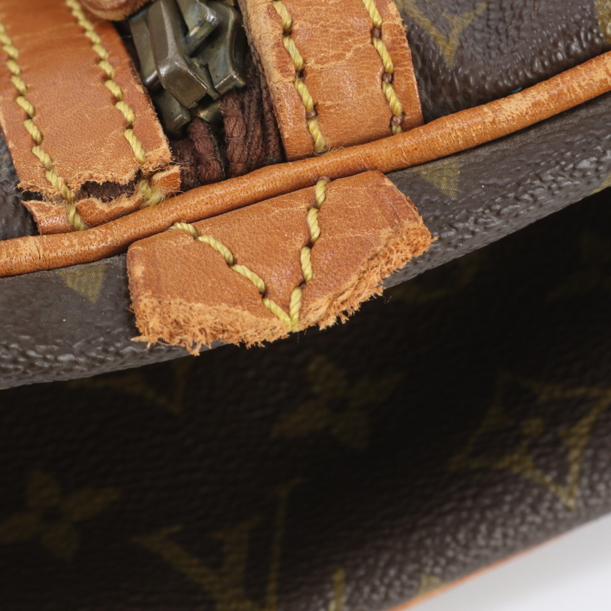 Louis Vuitton Brown Monogram Leather Coated Canvas Handbag Tote Bag (Pre-Owned)