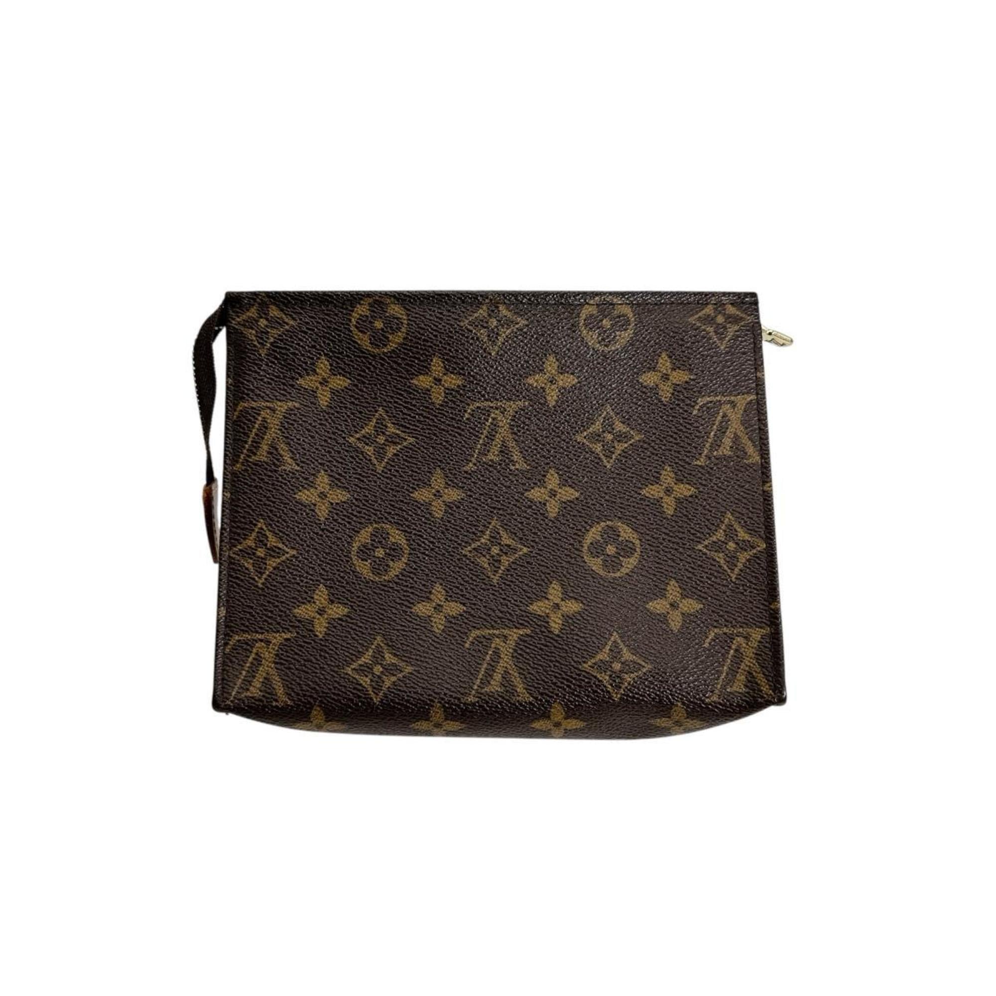 Louis Vuitton Brown Monogram Canvas Pochette Pouch Wash Bag (Pre-Owned)