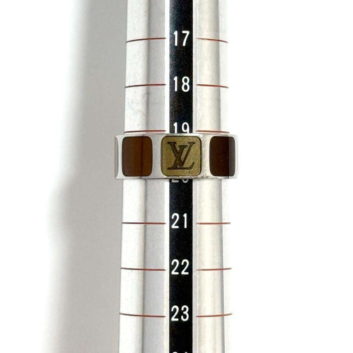 Louis Vuitton Brown Metal Band Ring (Pre-Owned)