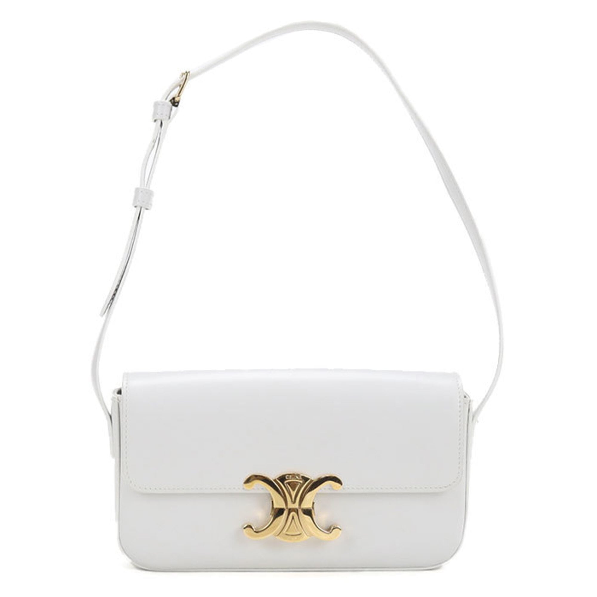 Celine White Leather Shoulder Bag (Pre-Owned)