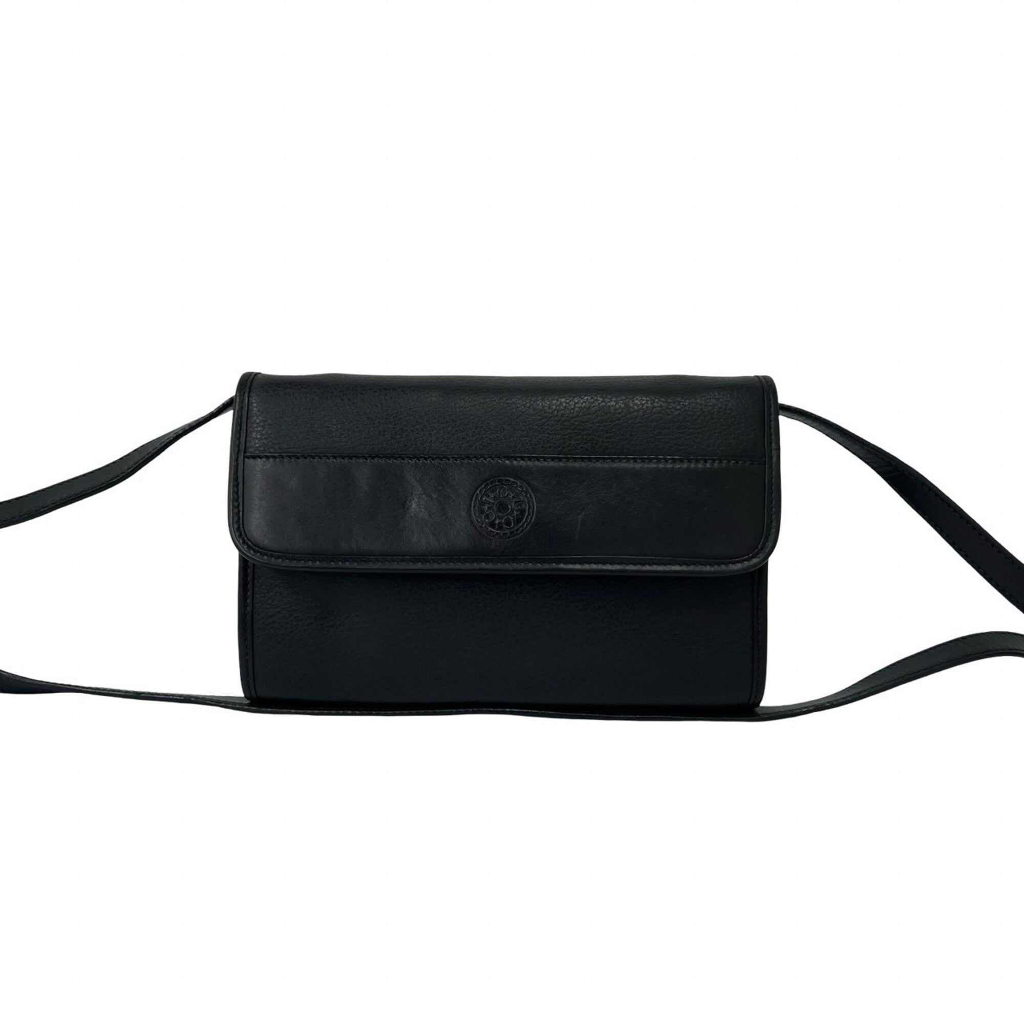 Gucci Black Leather Pochette Shoulder Bag (Pre-Owned)