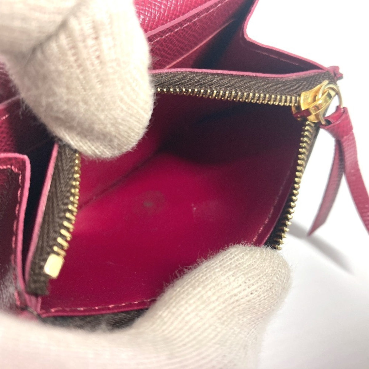 Louis Vuitton Brown Pink Metal Wallet (Bi-Fold) (Pre-Owned)