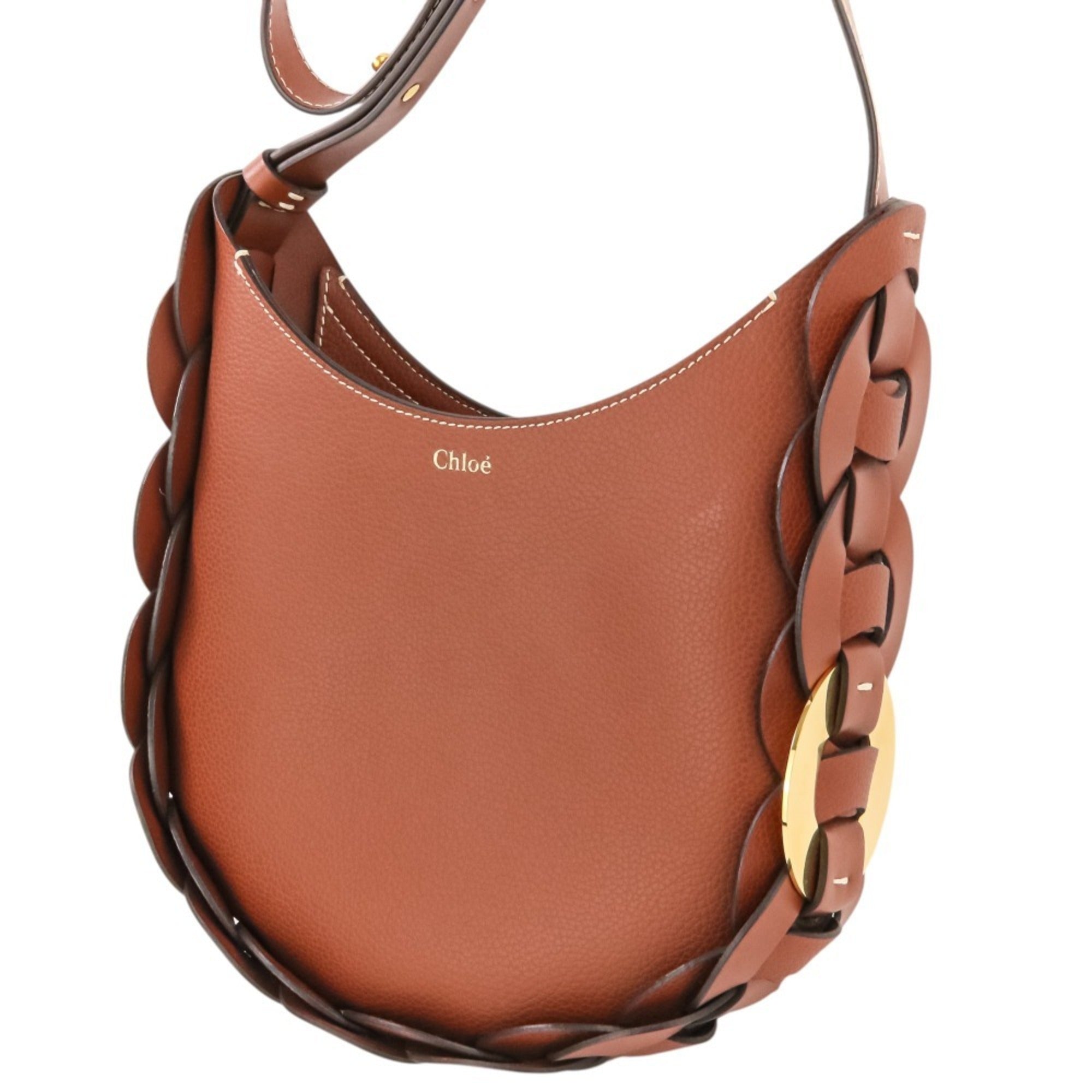 Chloé Brown Leather Handbag Shoulder Bag (Pre-Owned)