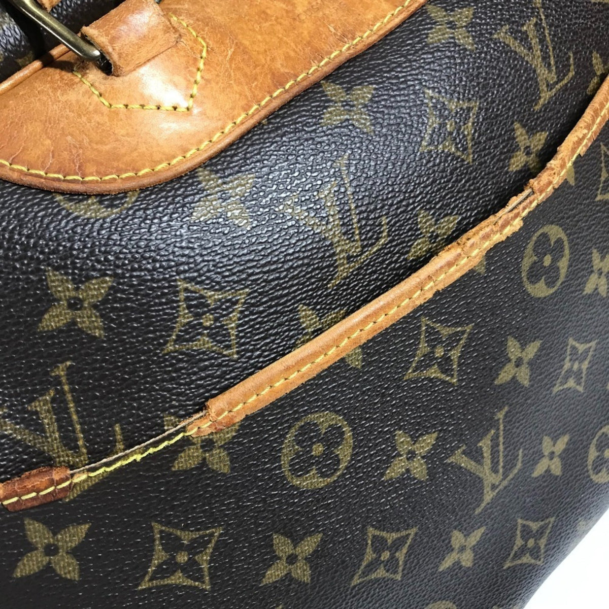 Louis Vuitton Brown Monogram Canvas Boston Bag Handbag Tote Bag (Pre-Owned)