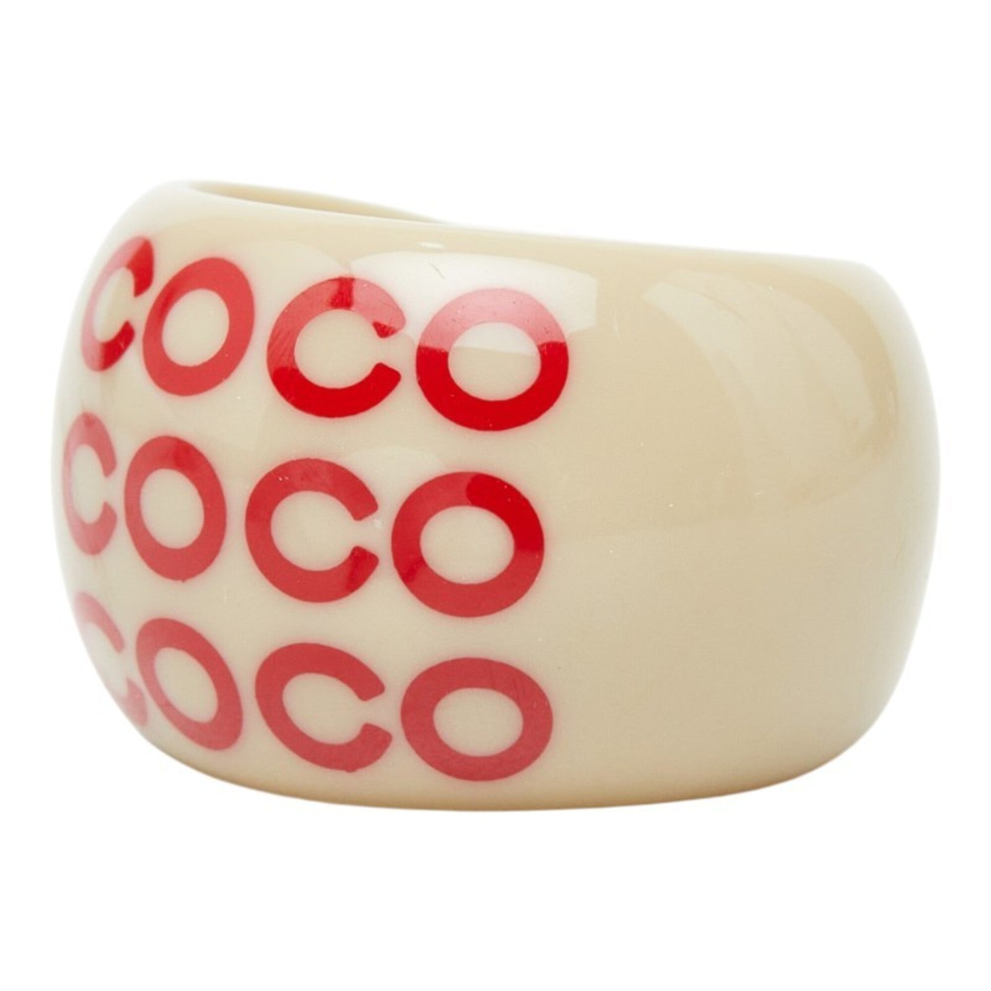 Chanel Plastic Band Ring (Pre-Owned)