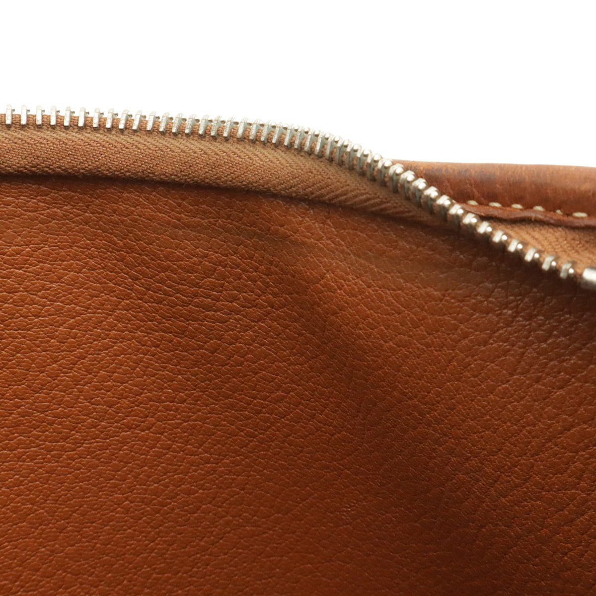 Hermes Berlingo Brown Natural Toile H Leather Shoulder Bag (Pre-Owned)