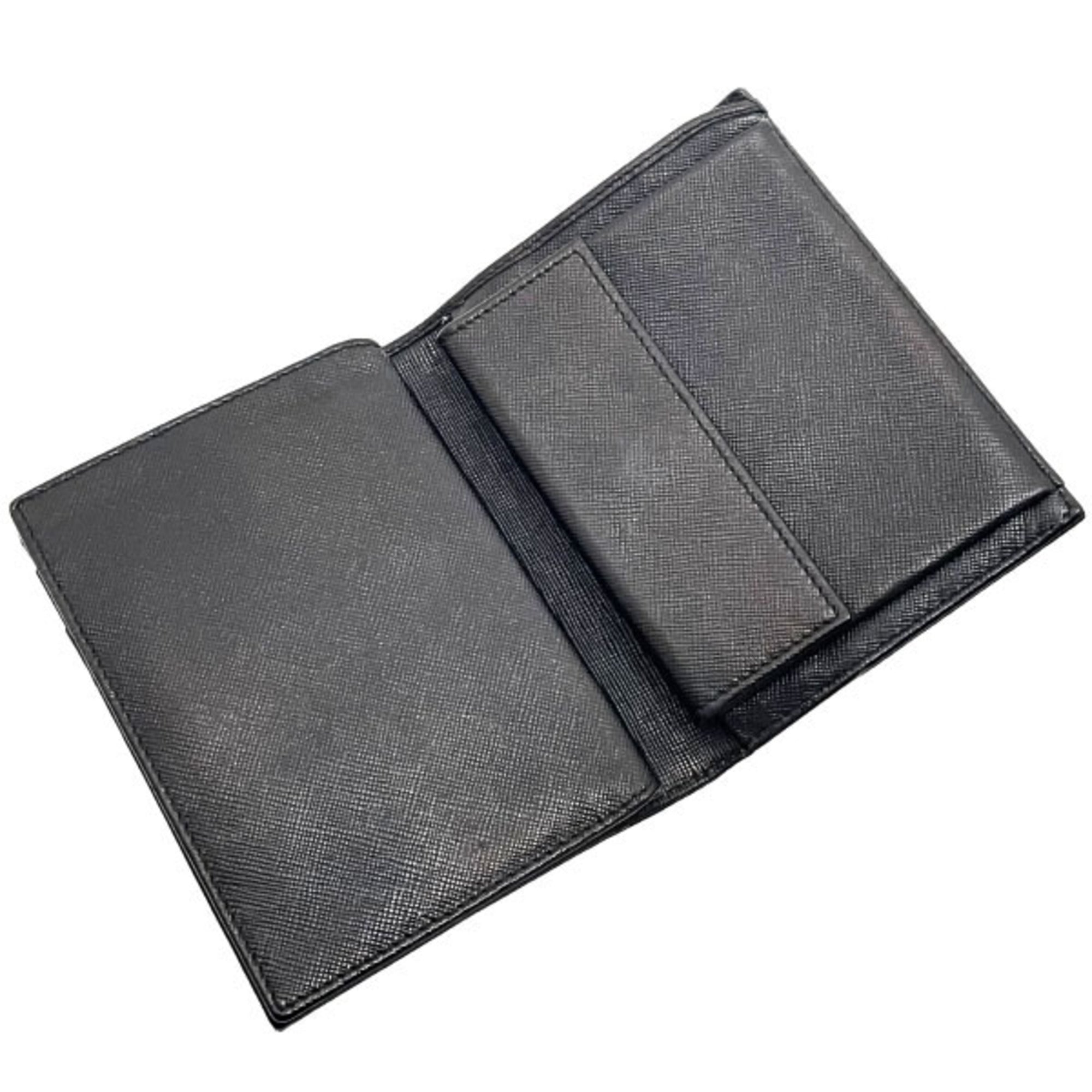 Prada Saffiano Black Nero Nylon Saffiano Wallet (Bi-Fold) (Pre-Owned)