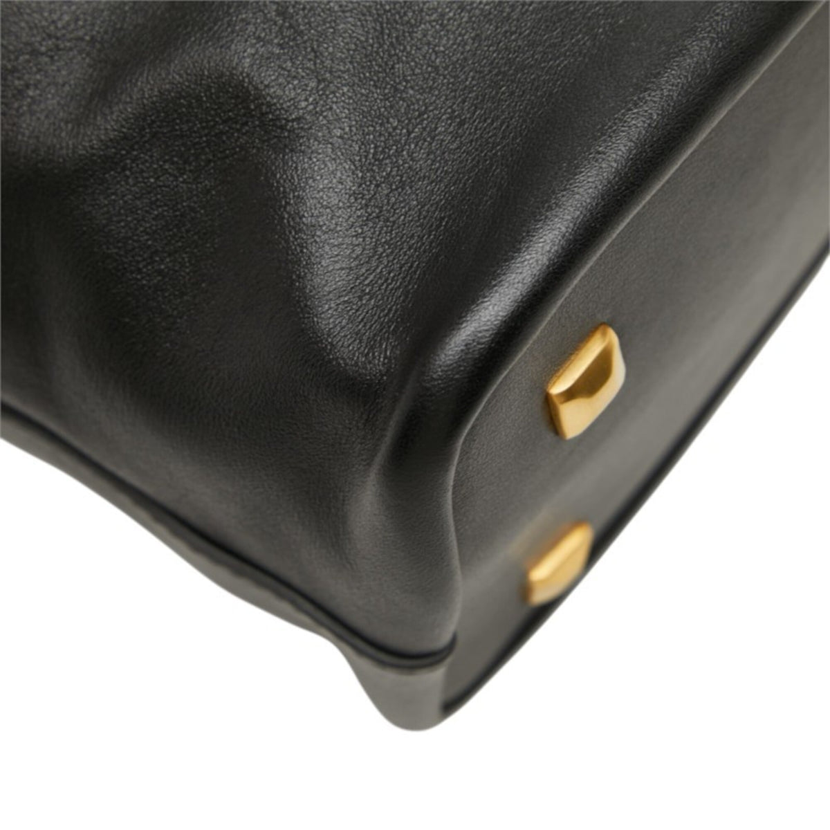Mcm Black Leather Handbag Shoulder Bag (Pre-Owned)