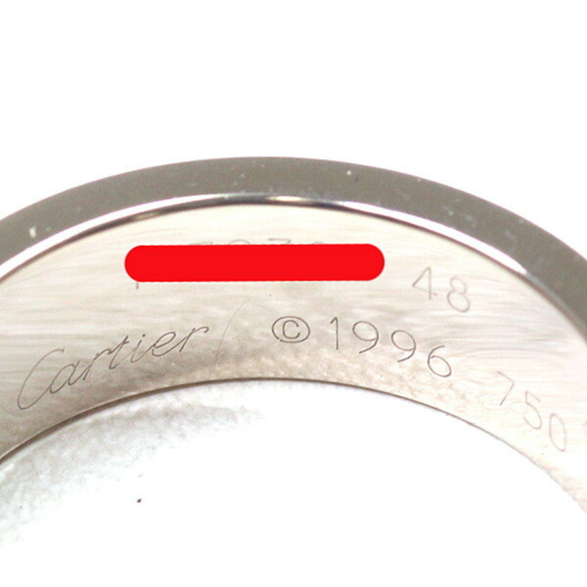 Cartier White Gold White Gold (18K) Band Ring (Pre-Owned)
