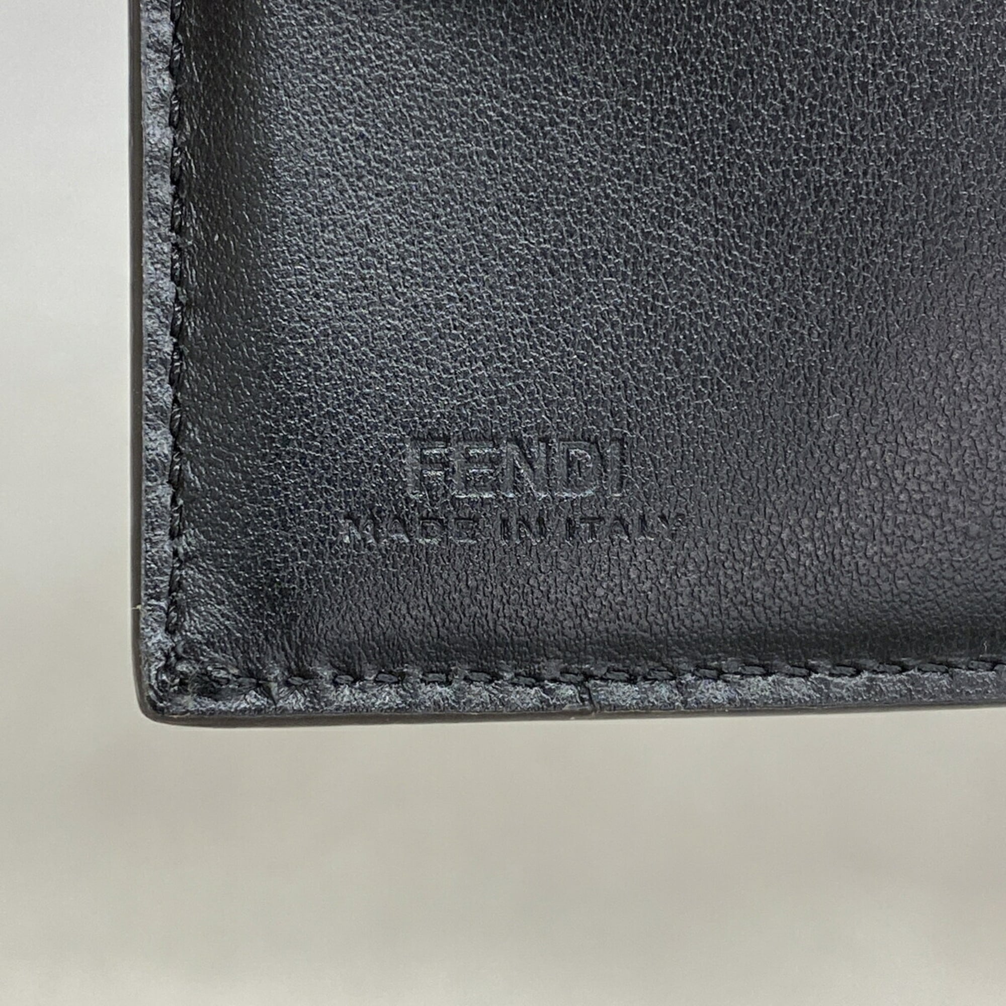 Fendi Black Brown Pvc Wallet (Bi-Fold) (Pre-Owned)
