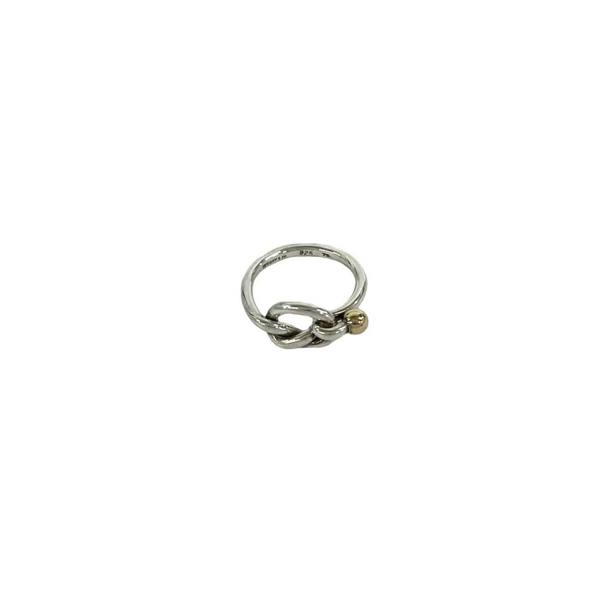 Tiffany Gold Silver Yellow Gold (18K) Silver 925 Band Ring (Pre-Owned)