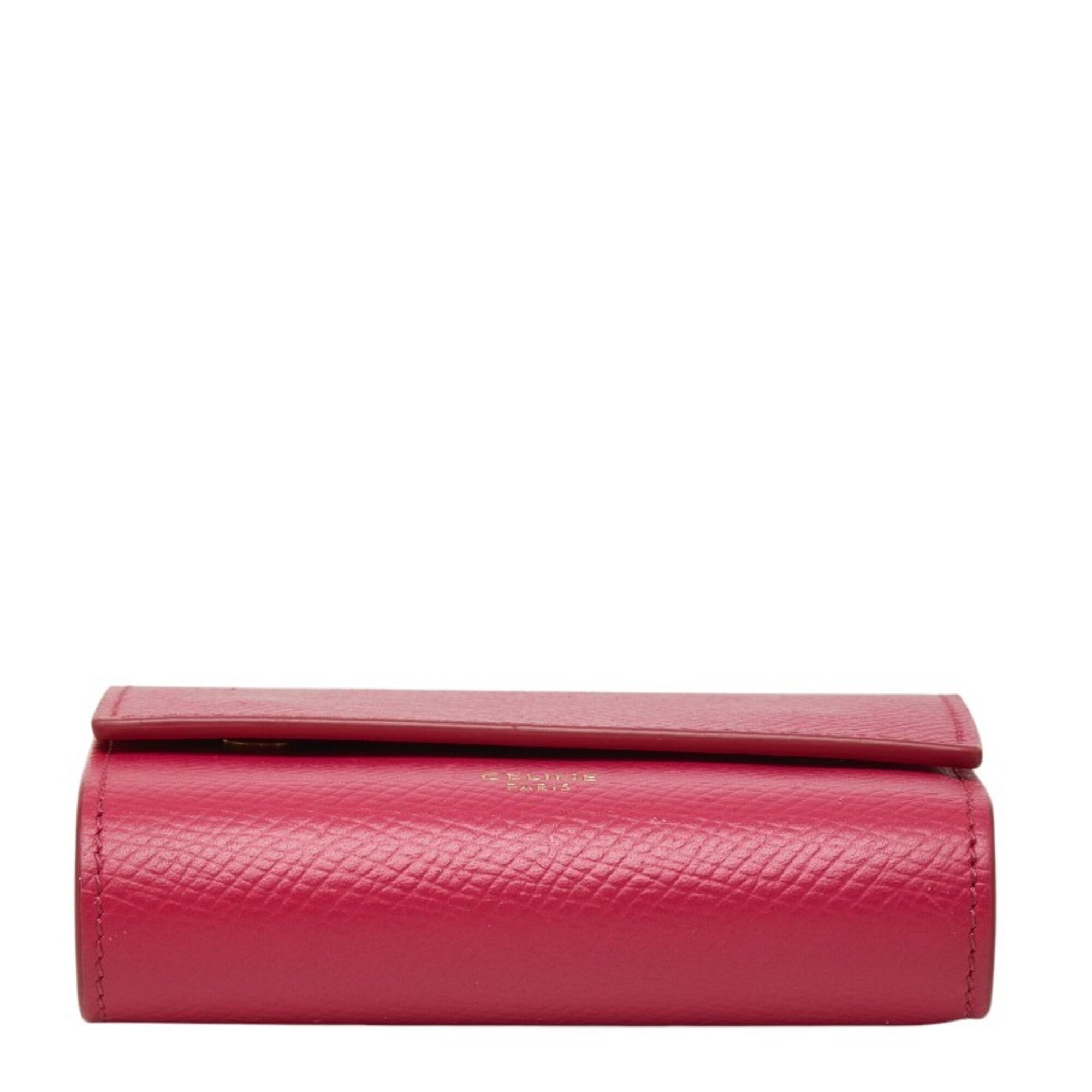Celine Pink Leather Wallet (Tri-Fold) (Pre-Owned)