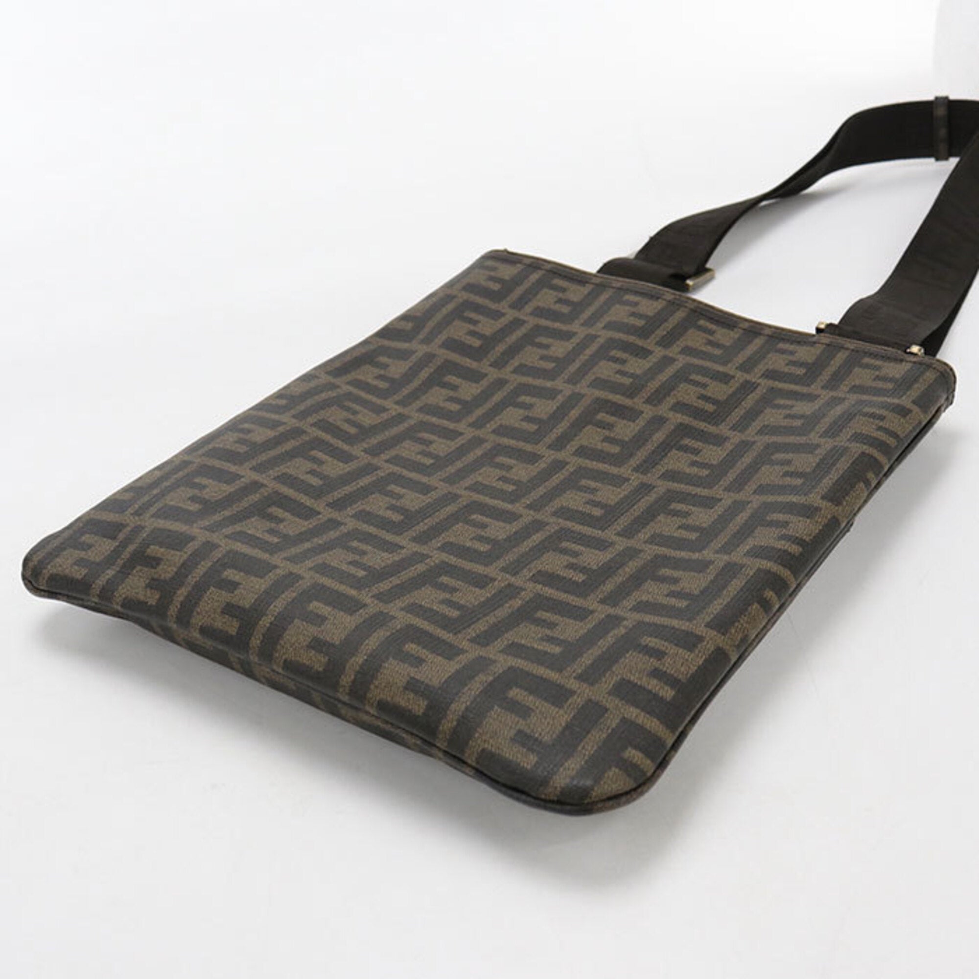 Fendi Brown Pvc Shoulder Bag (Pre-Owned)