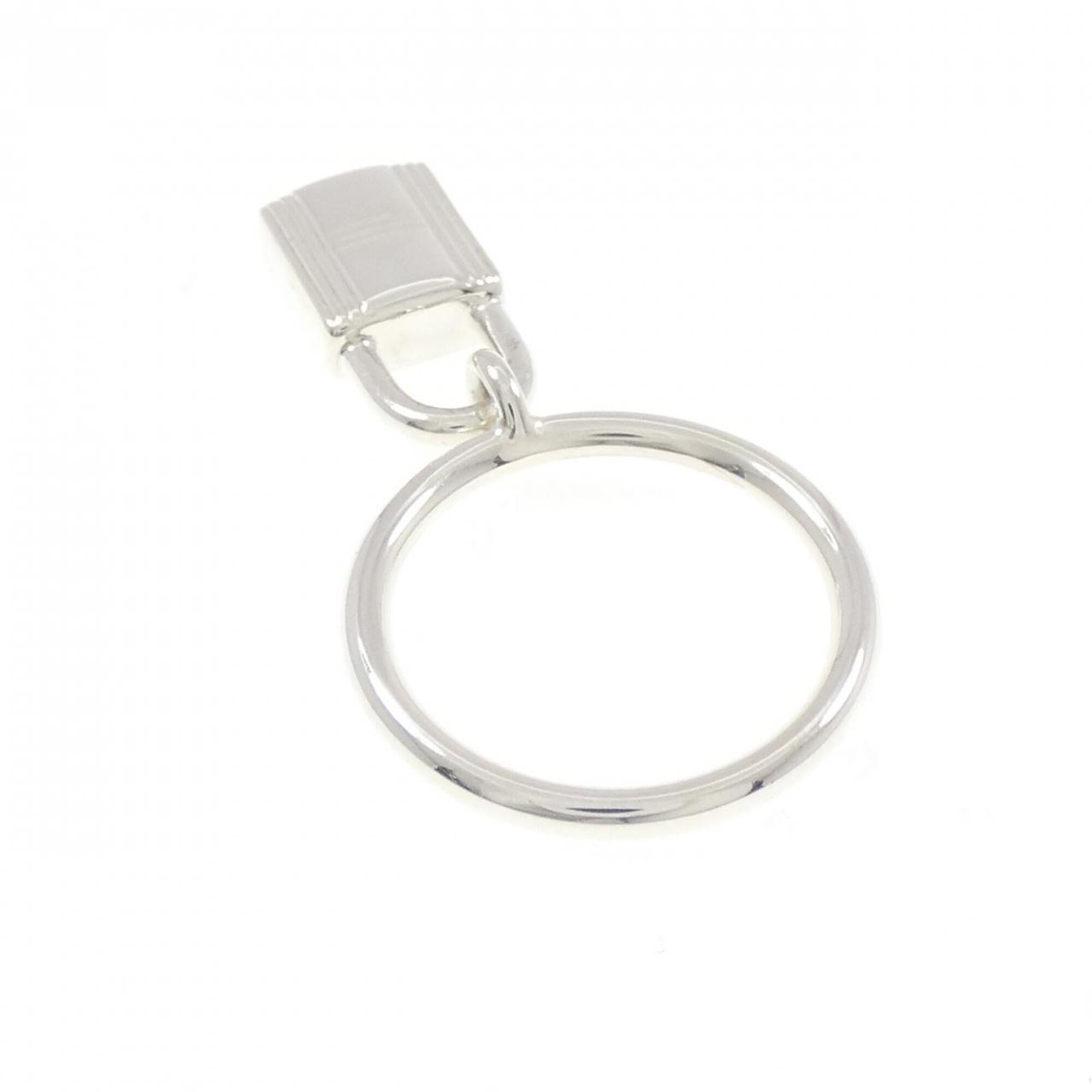 Hermes Silver Silver 925 Band Ring (Pre-Owned)