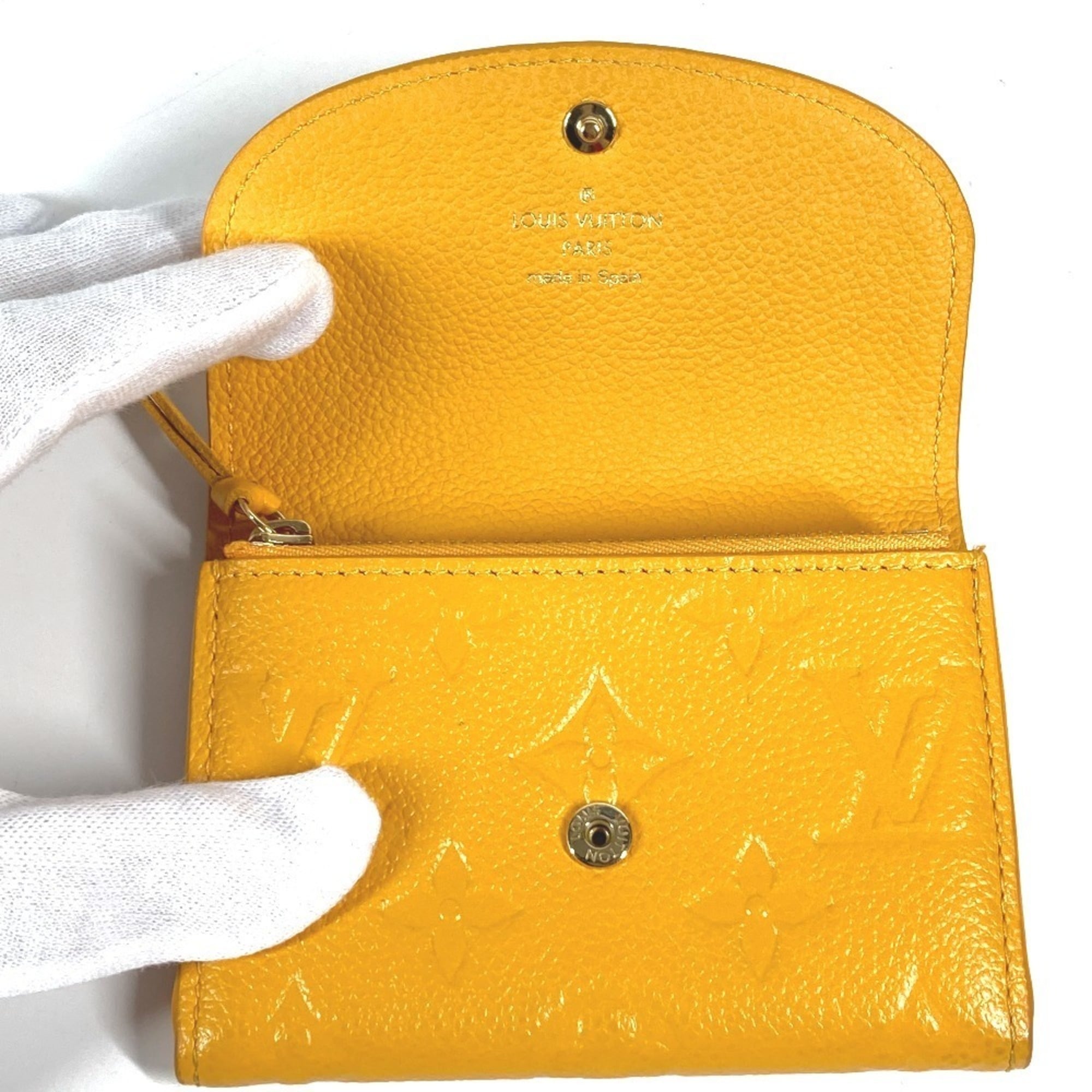 Louis Vuitton Jaune Yellow Monogram Empreinte Coin Purse/Coin Case (Pre-Owned)