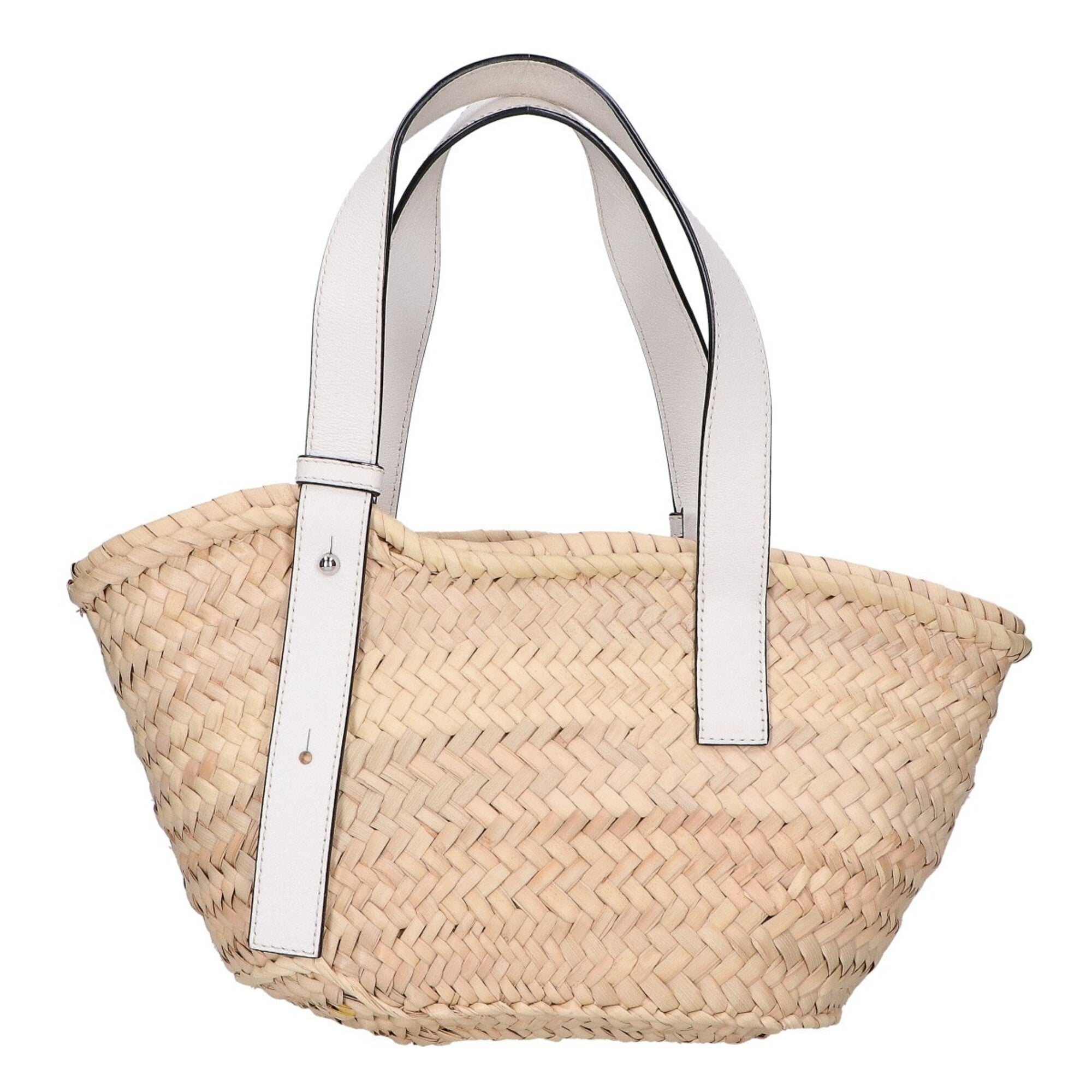 Loewe White Basket Handbag (Pre-Owned)