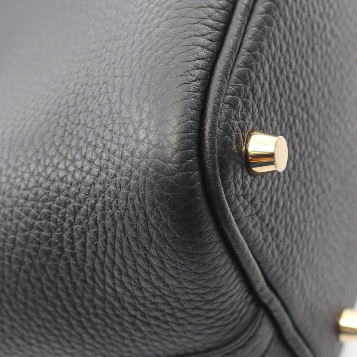 Hermes Black Taurillon Clemence Leather Leather Handbag (Pre-Owned)