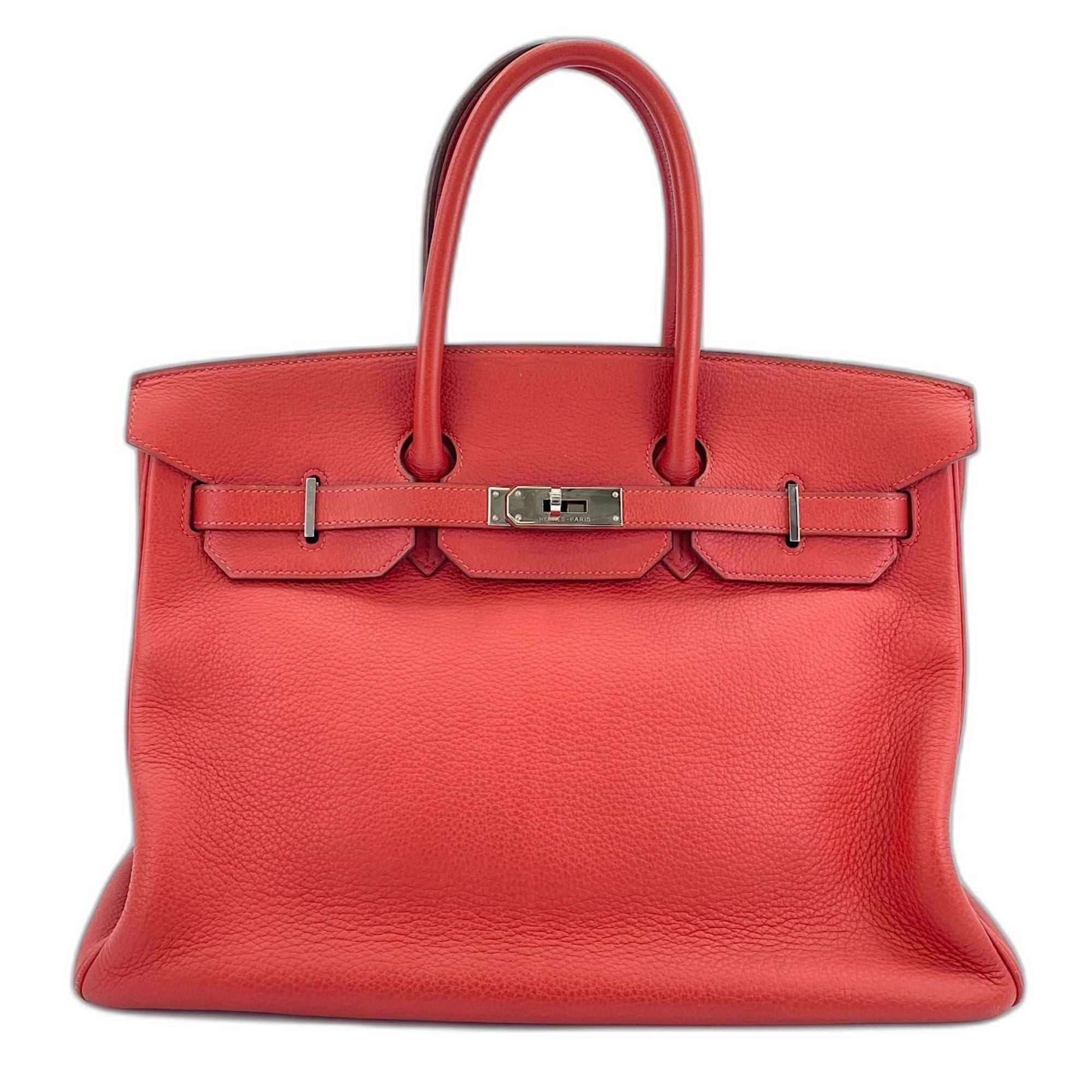 Hermes Birkin Red Color Handbag (Pre-Owned)
