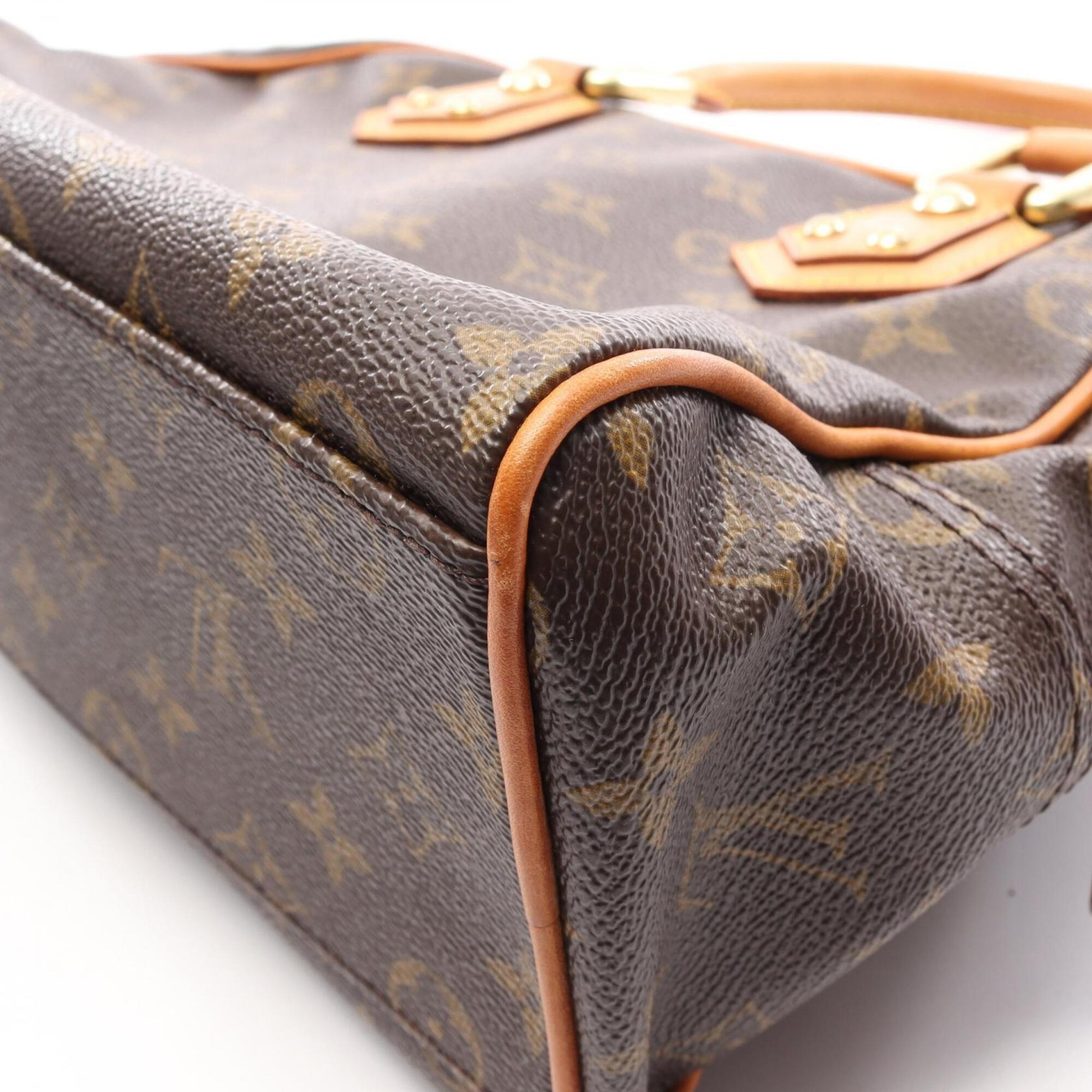 Louis Vuitton Brown Coated Canvas Rayon Handbag (Pre-Owned)