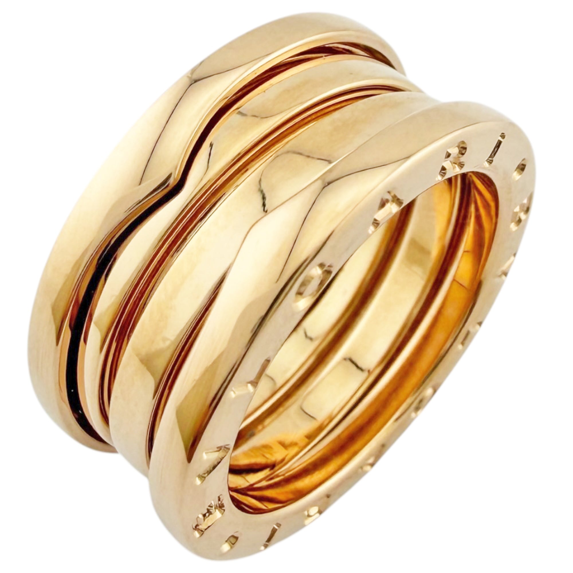 Bvlgari Gold Pink Pink Gold (18K) Band Ring (Pre-Owned)