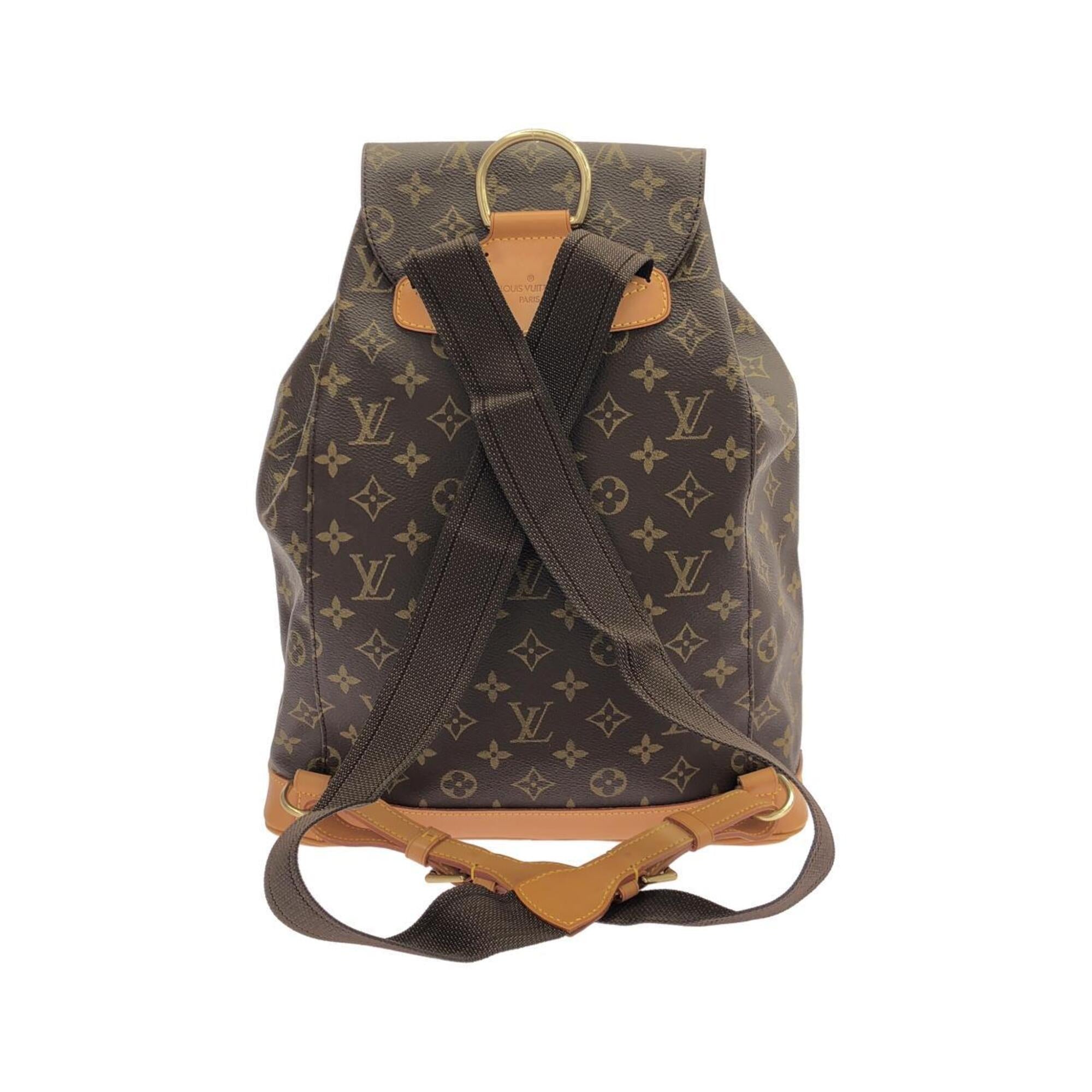 Louis Vuitton Brown Coated Canvas Backpack (Pre-Owned)