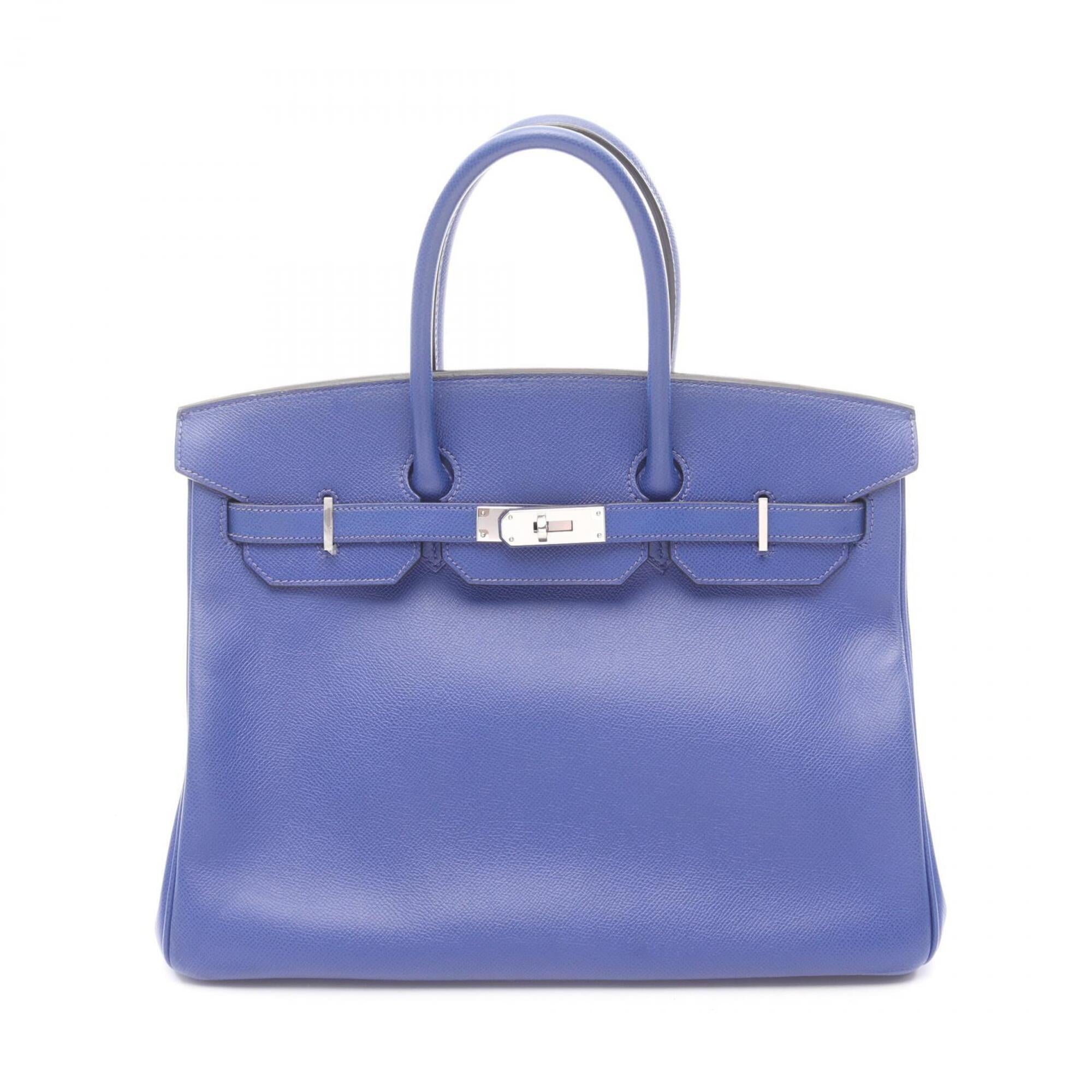 Hermes Blue Epsom Leather Handbag (Pre-Owned)