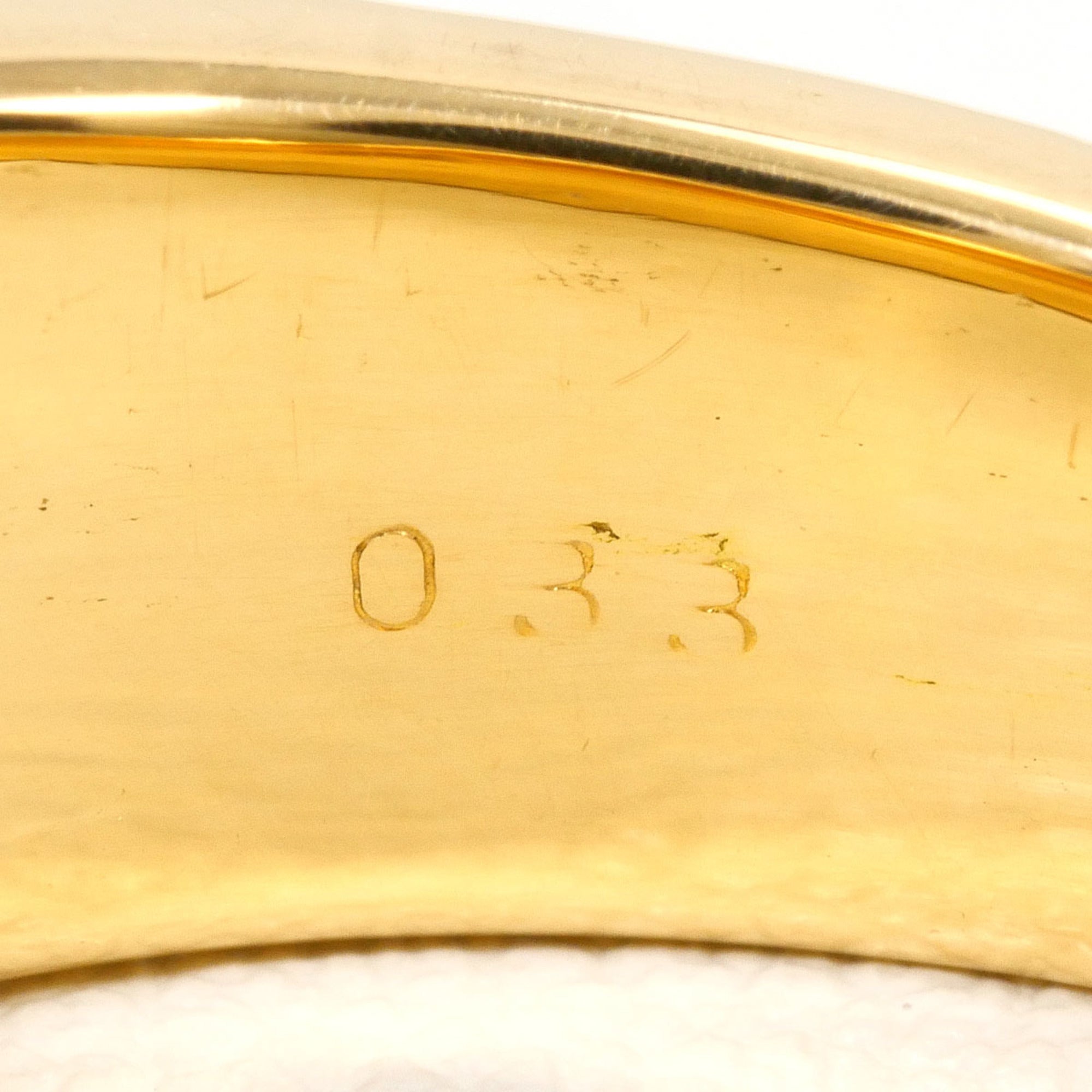 Unbranded White Yellow White Gold Yellow Gold (20K) Band Ring (Pre-Owned)