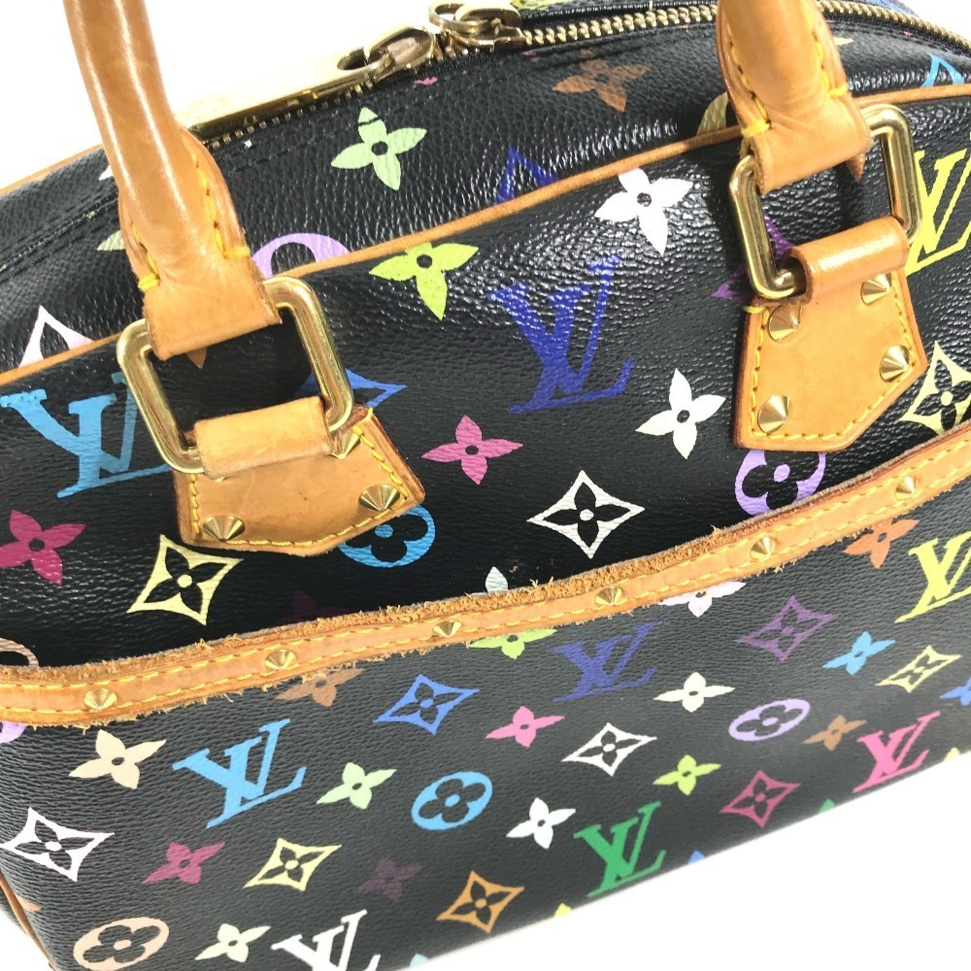 Louis Vuitton Black Multi-Color Noir Monogram Multicolore Handbag (Pre-Owned)