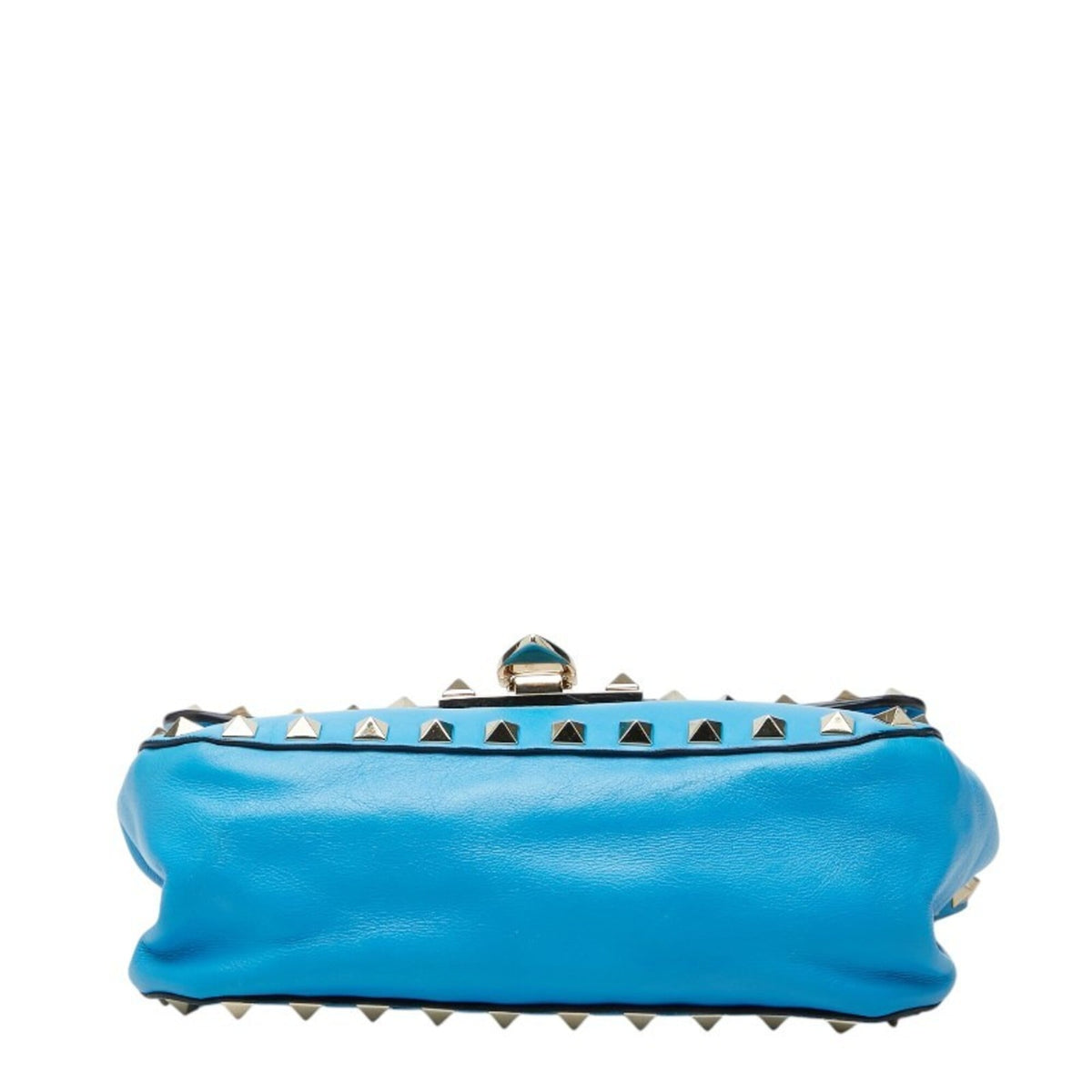 Valentino Blue Leather Shoulder Bag (Pre-Owned)