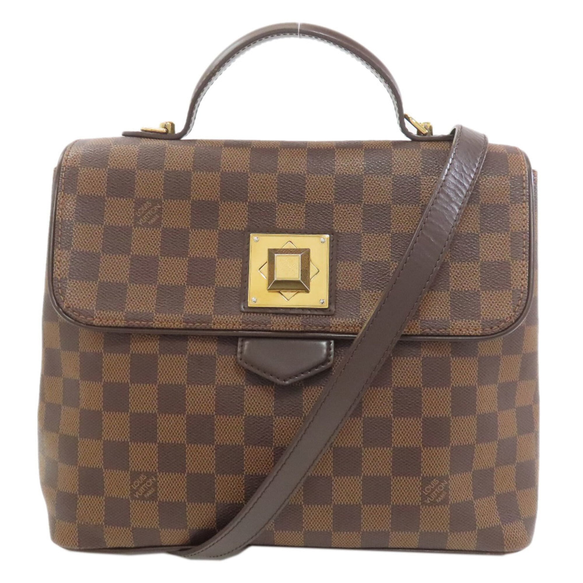 Louis Vuitton Brown Damier Canvas Ebene Damier Canvas Handbag (Pre-Owned)