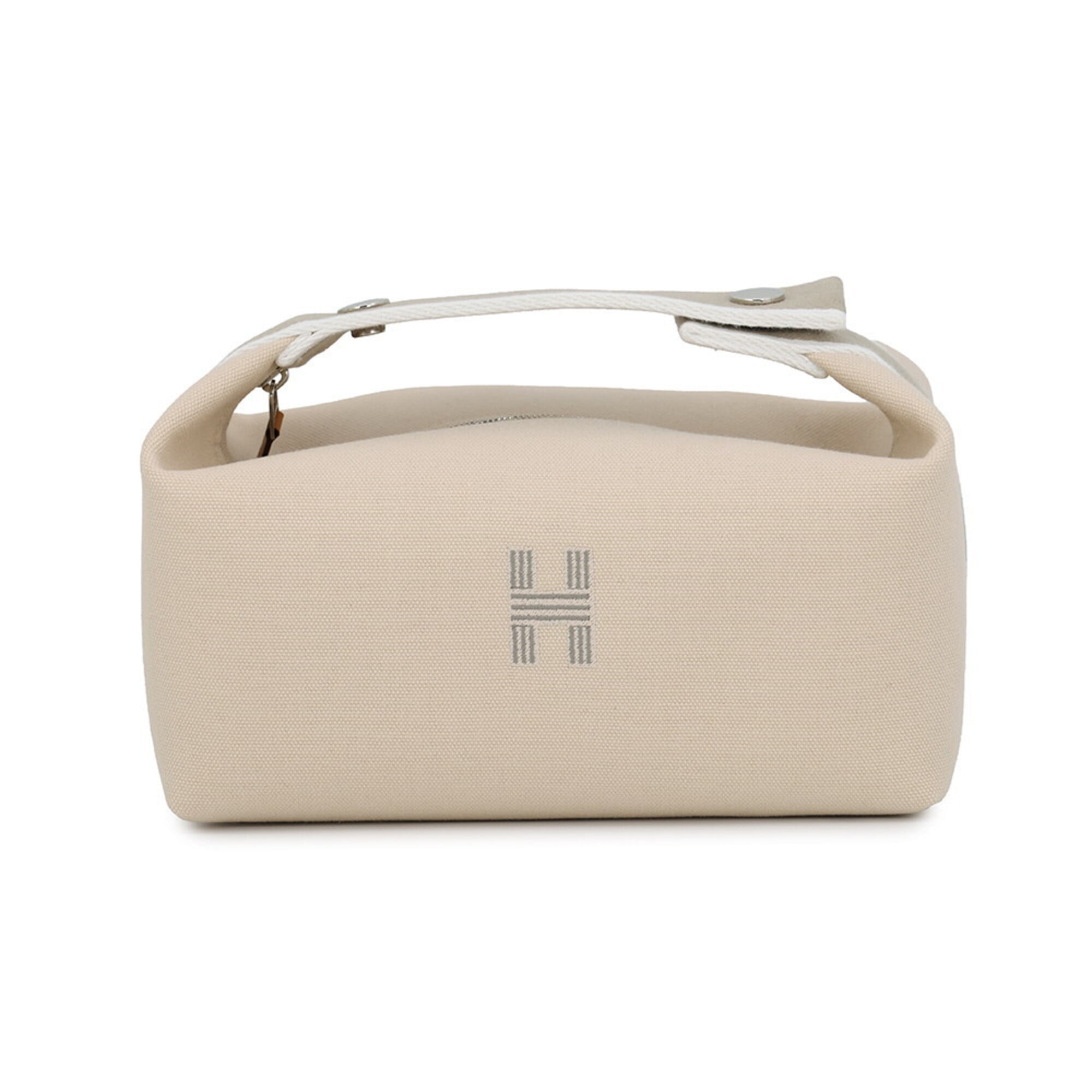 Hermes Kara Beige Canvas Pouch (Pre-Owned)